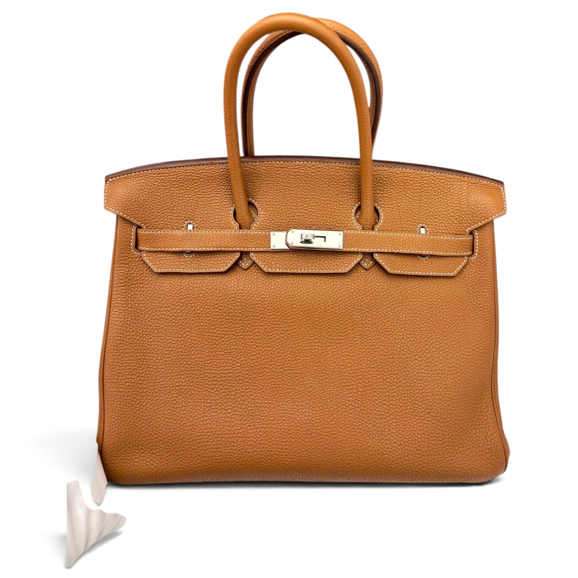 Birkin 35 leather handbag