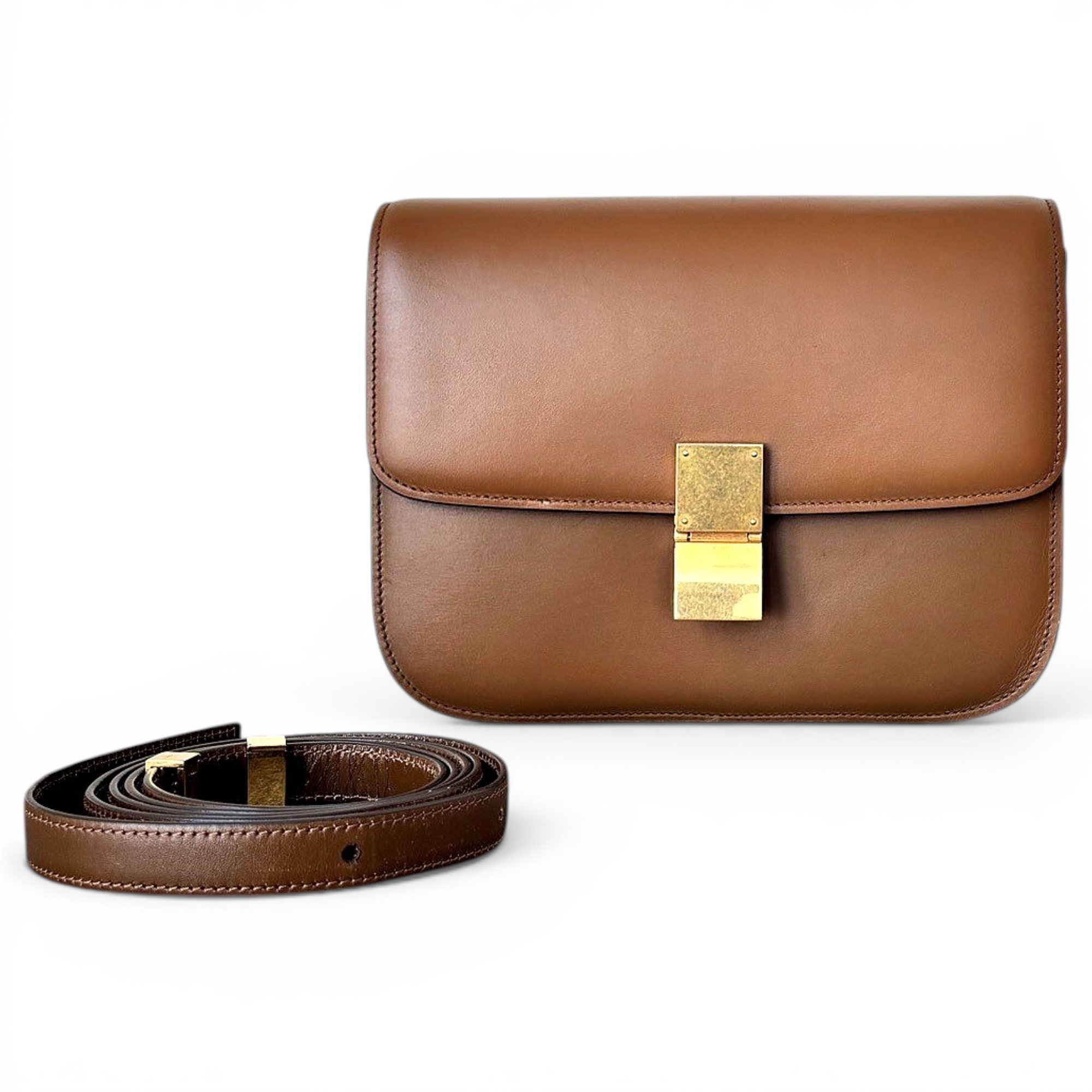 Classic leather handbag