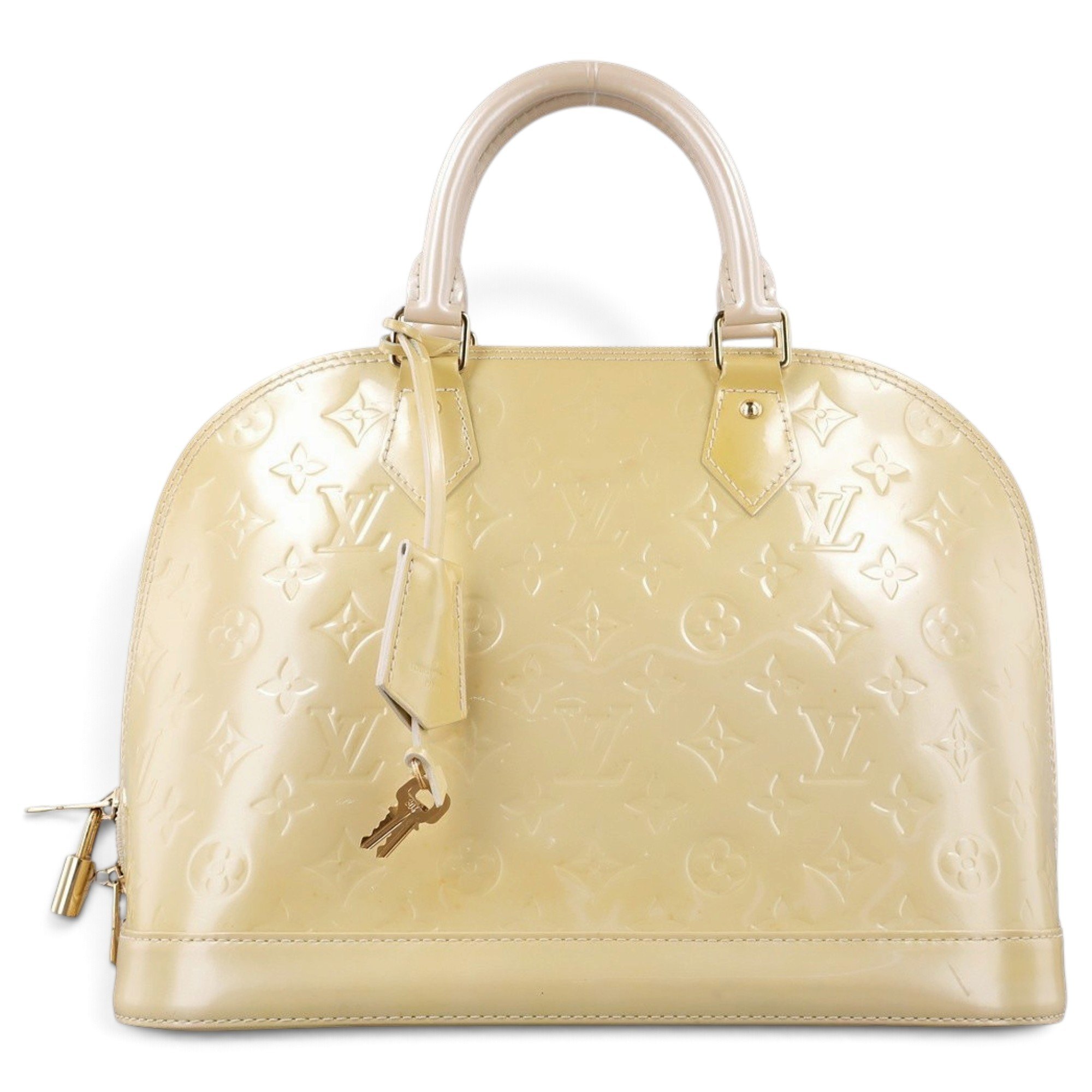 Alma patent leather satchel