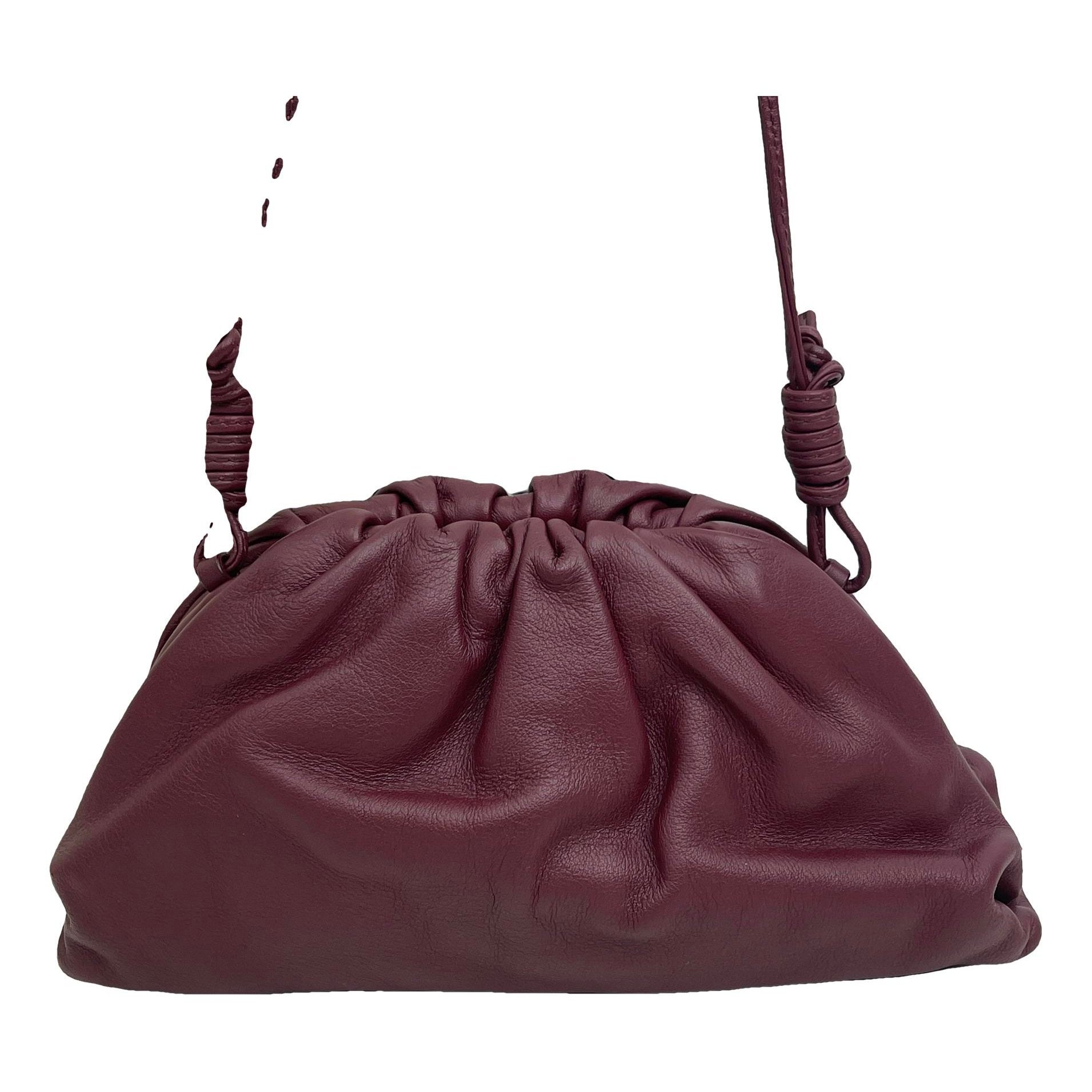 Pouch leather handbag