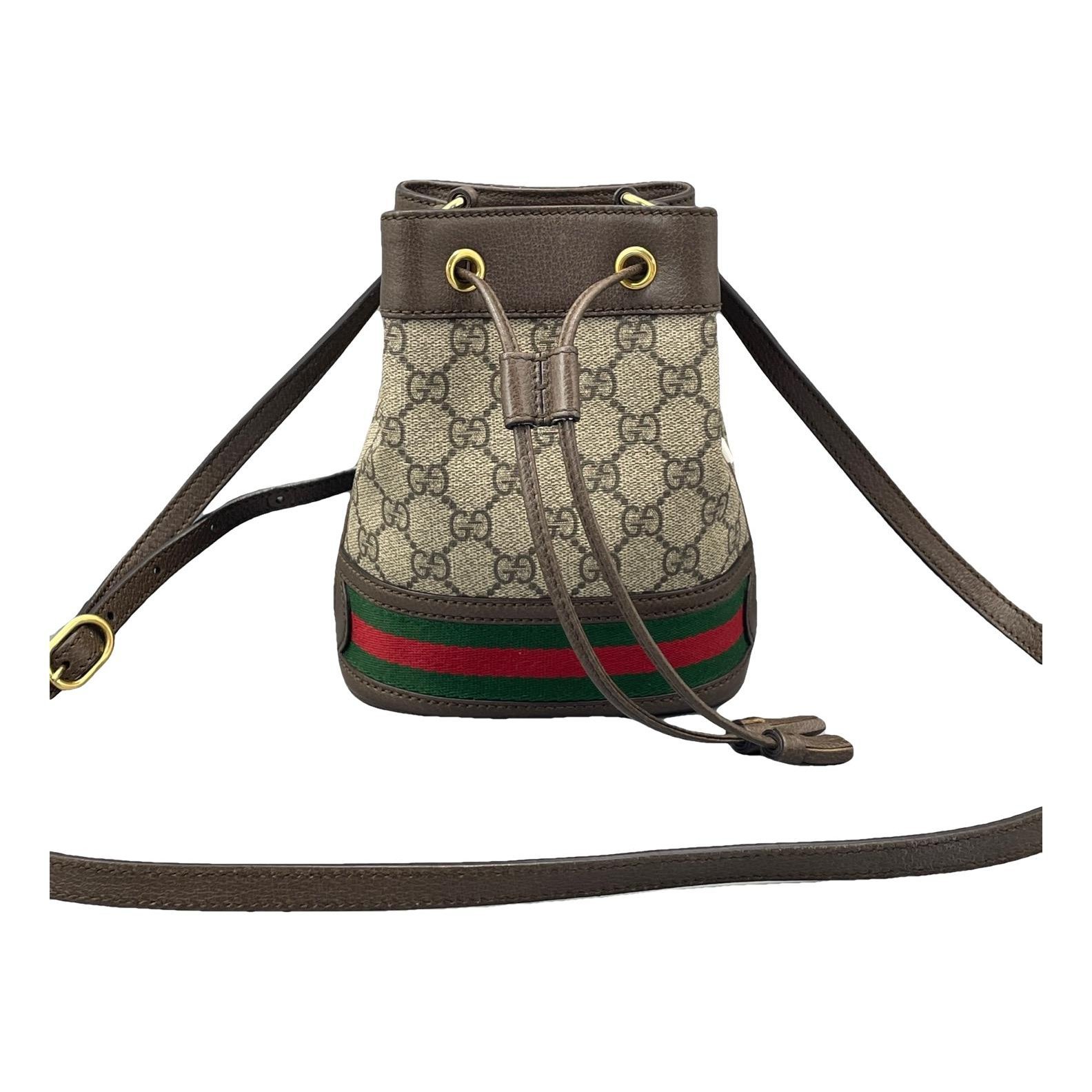 Ophidia Bucket leather handbag