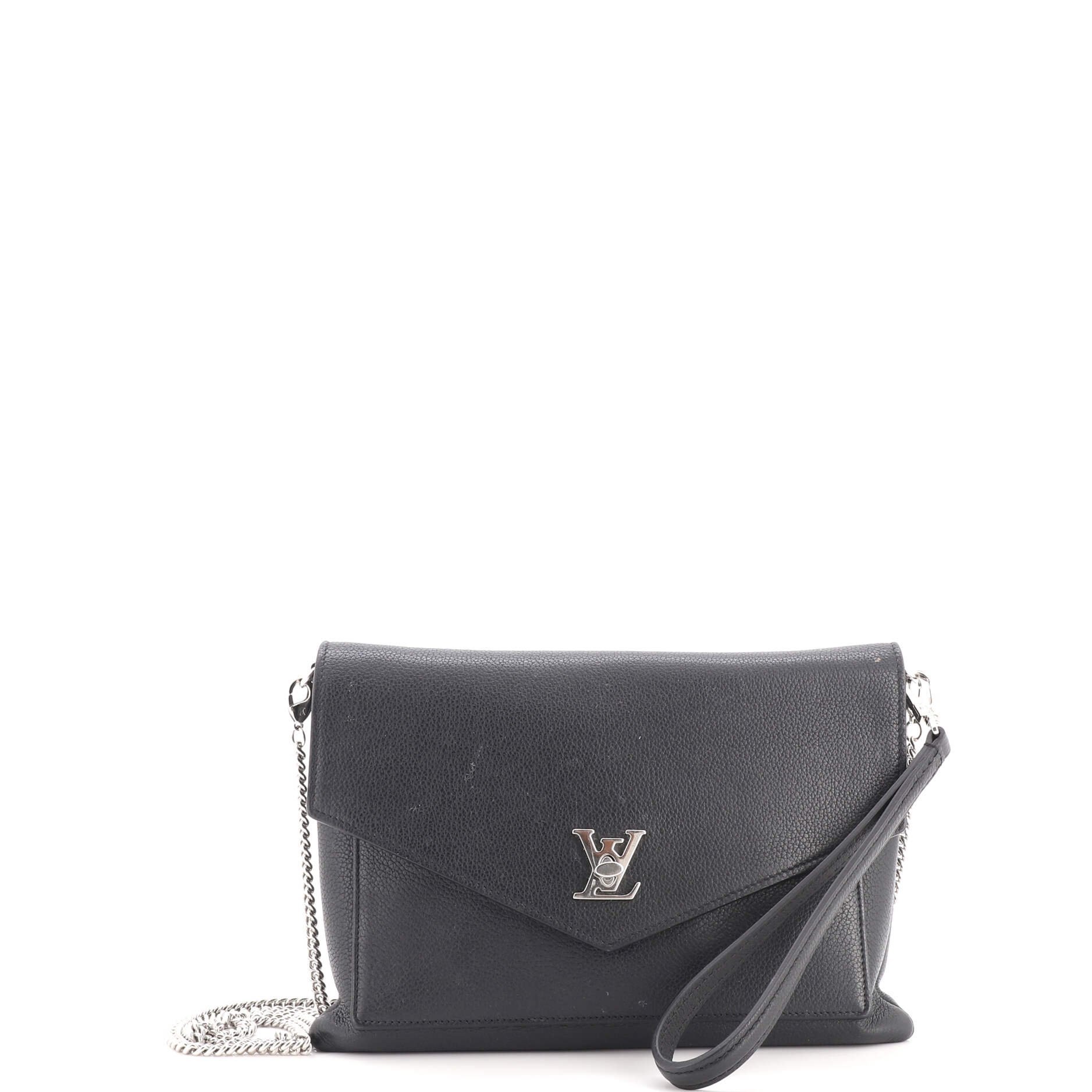 Leather clutch bag