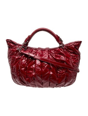 Patent Leather Top Handle Bag