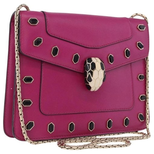Bvlgari Serpenti leather handbag