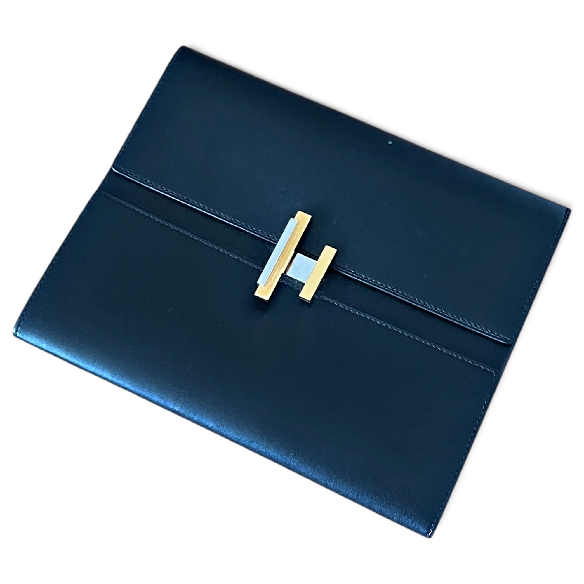 Jige leather clutch bag