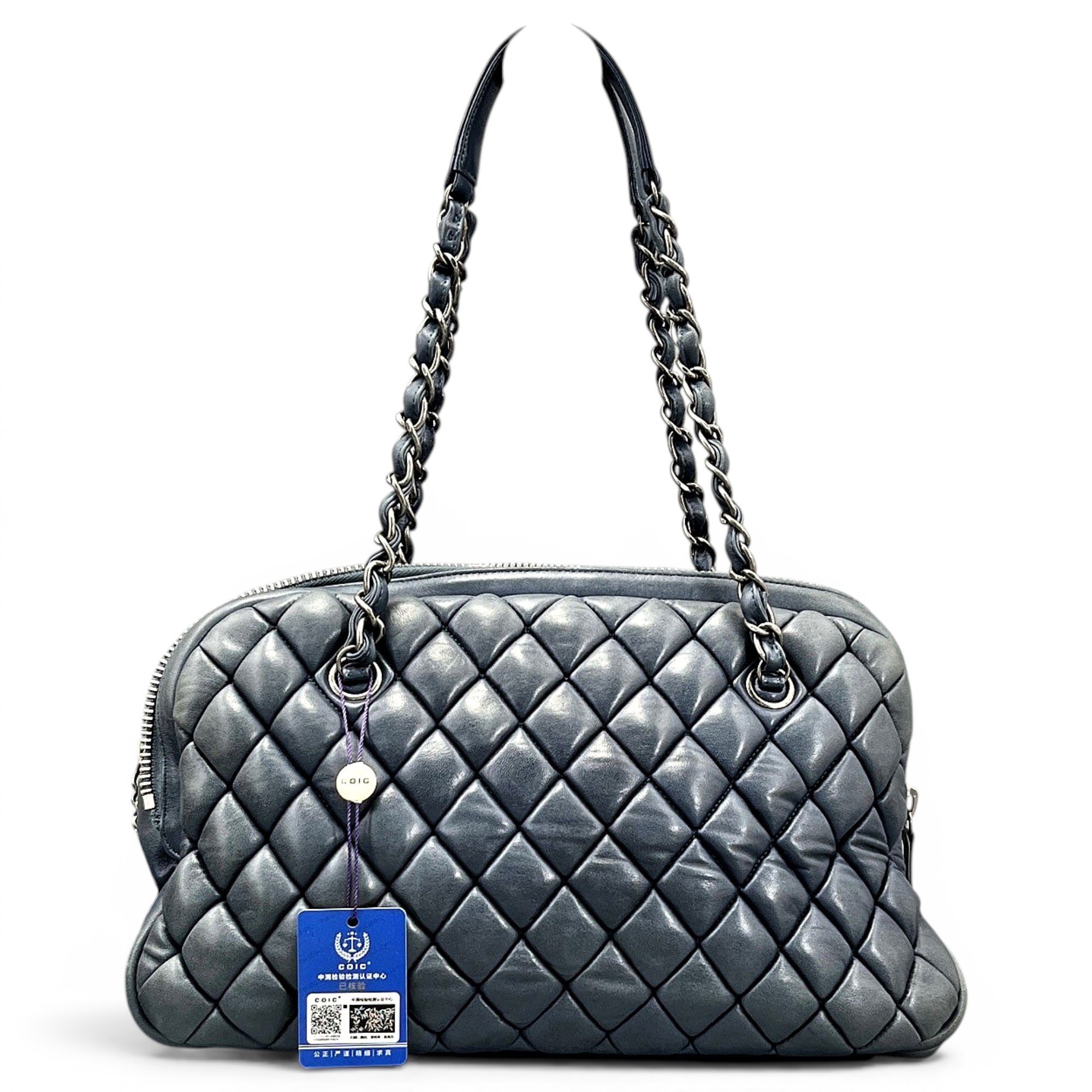 Leather bowling bag