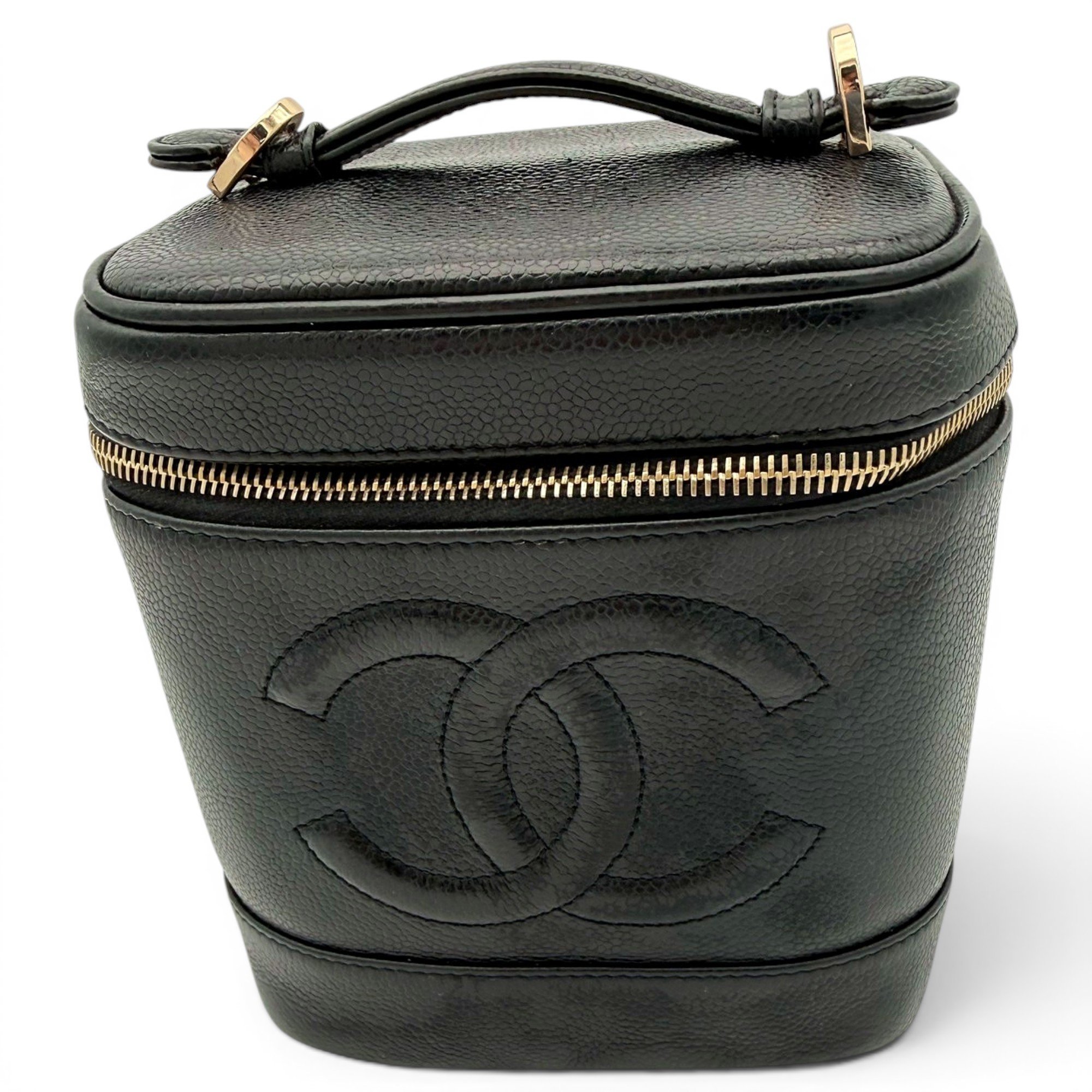 Vanity leather handbag