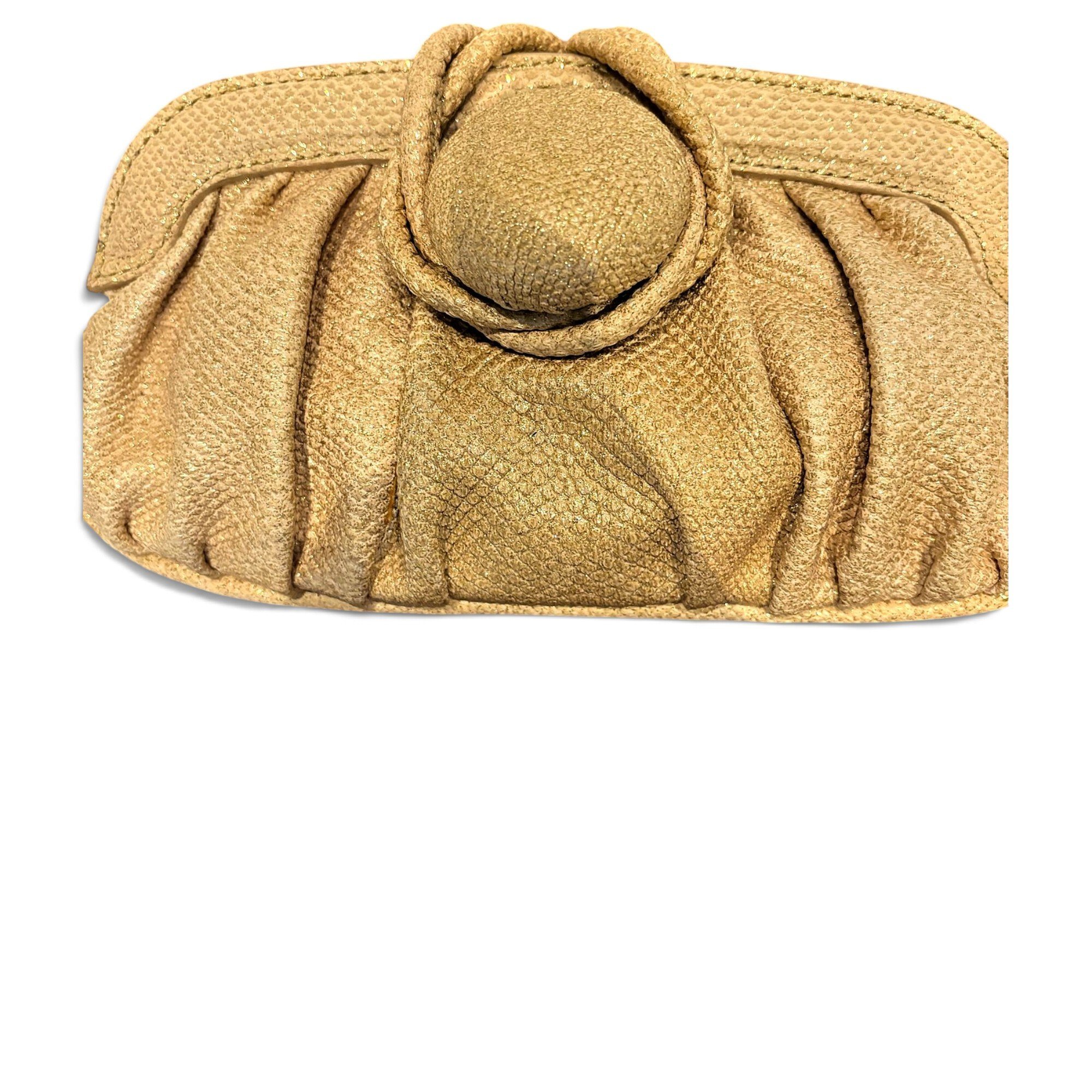 Leather clutch bag