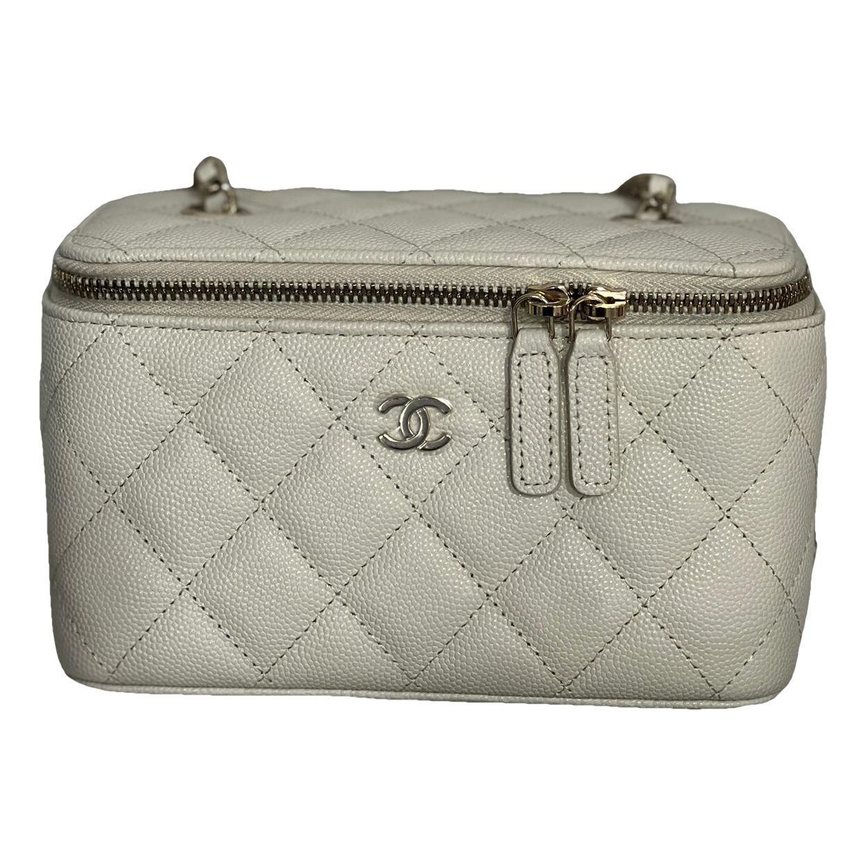 Vanity leather handbag
