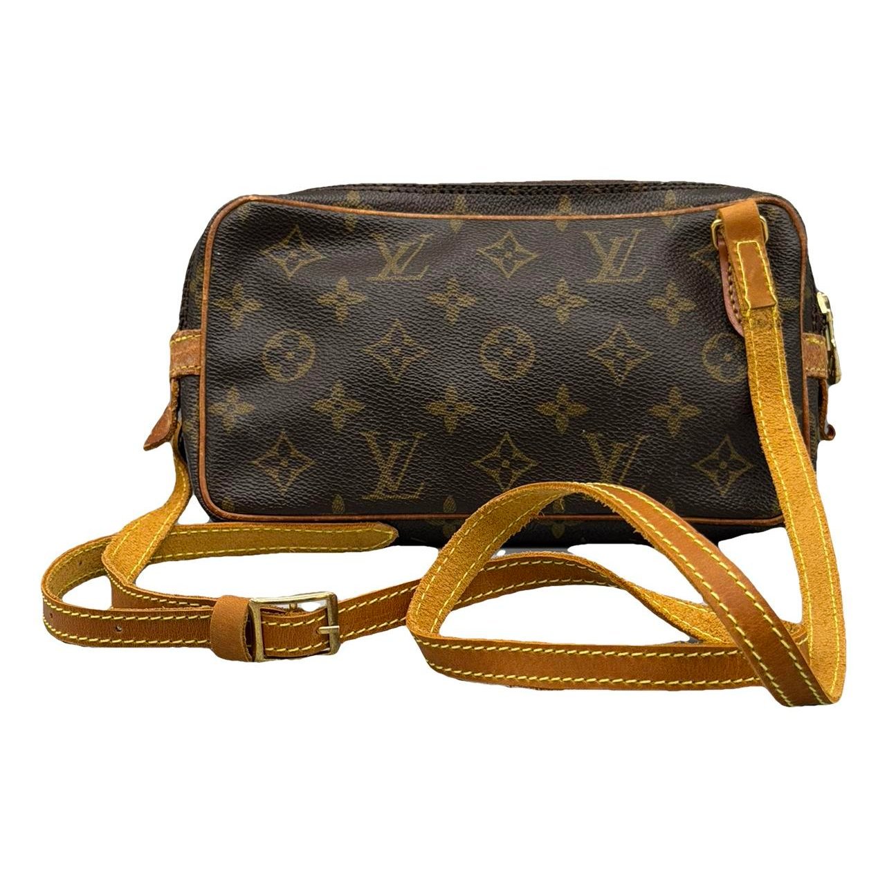 Marly vintage leather clutch bag