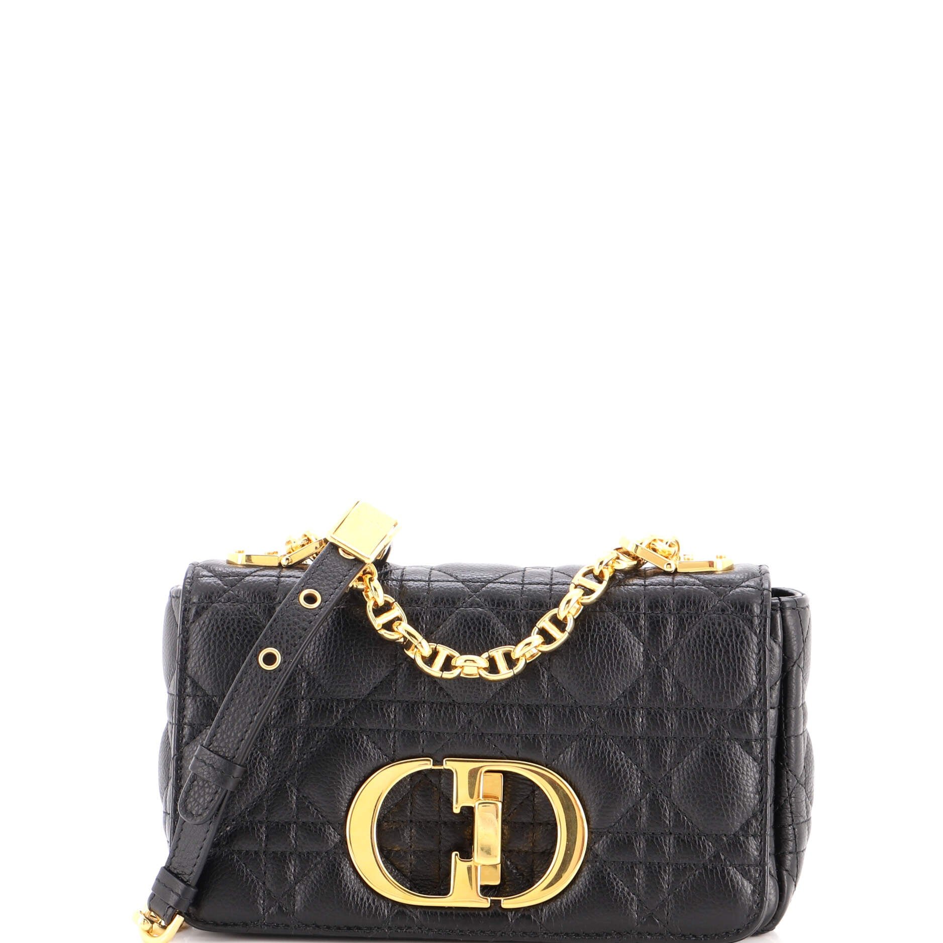 Dior Caro Bag Cannage Quilt Calfskin Small
