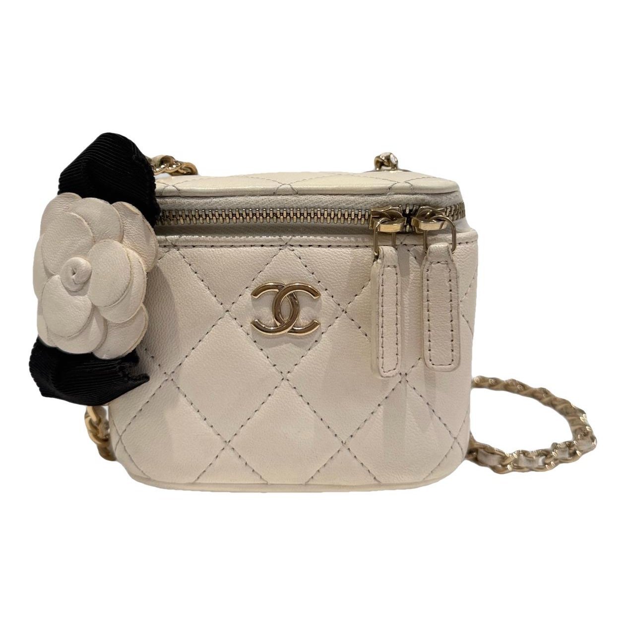 Vanity leather handbag