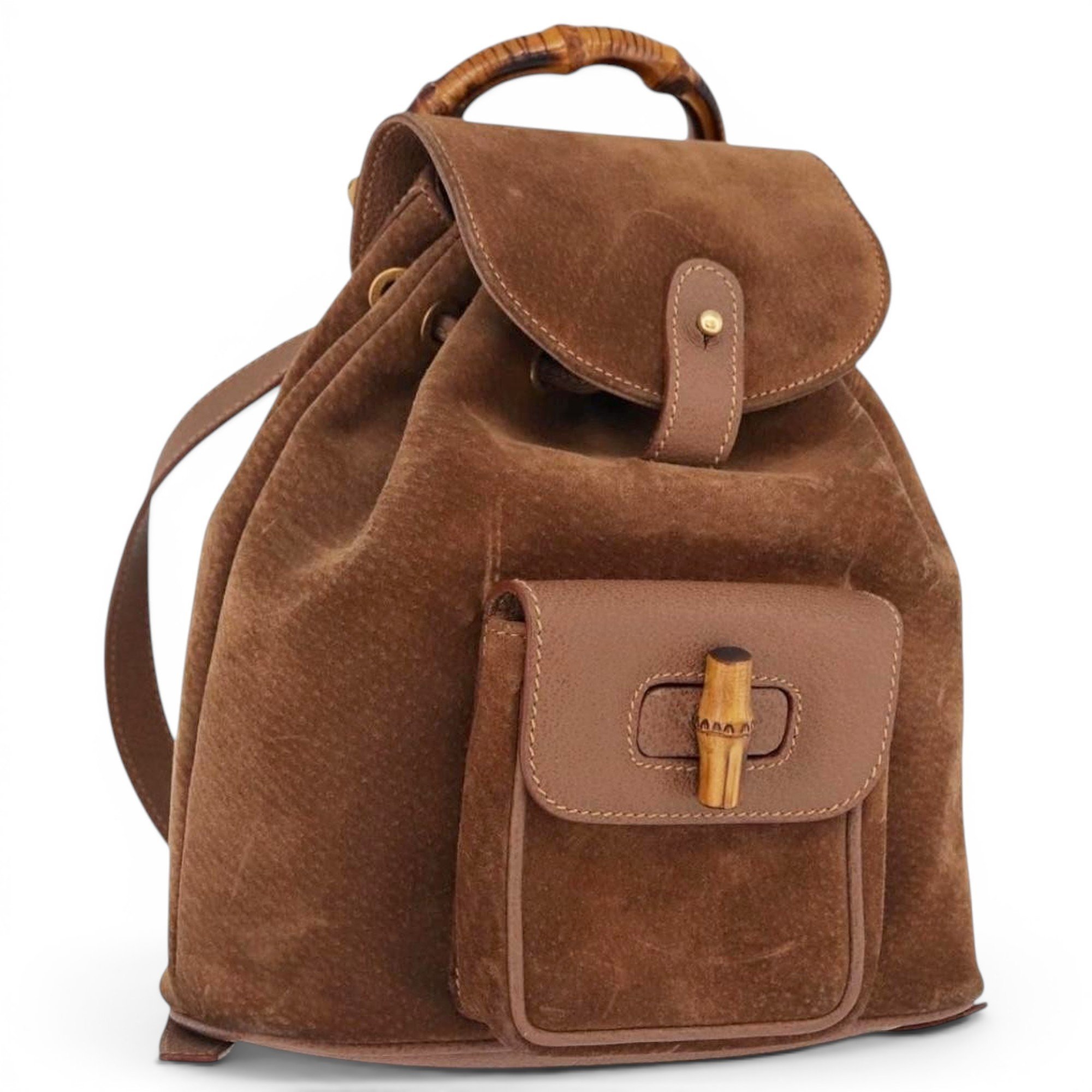 Leather backpack