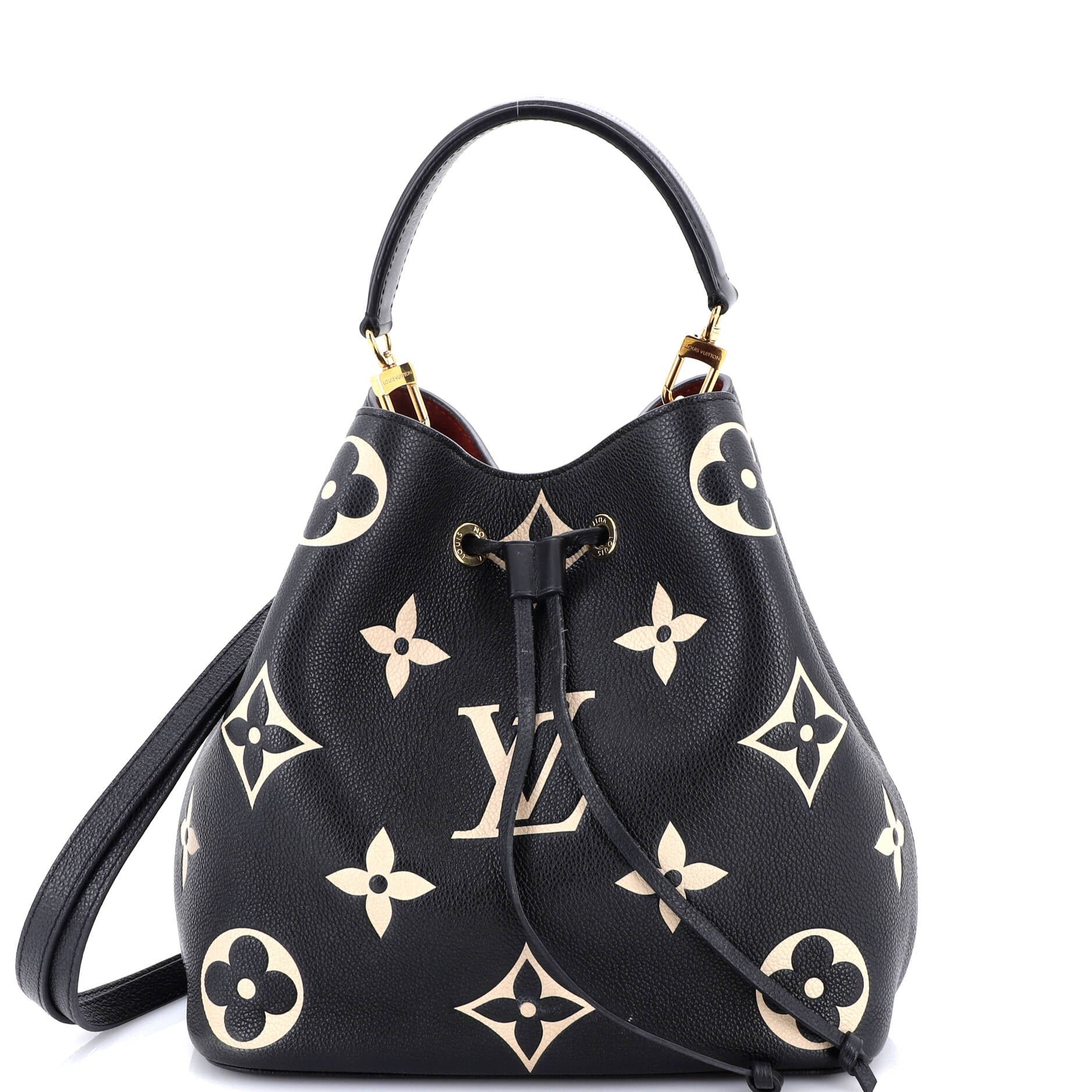 Louis Vuitton NeoNoe Handbag Bicolor Monogram Empreinte Giant MM