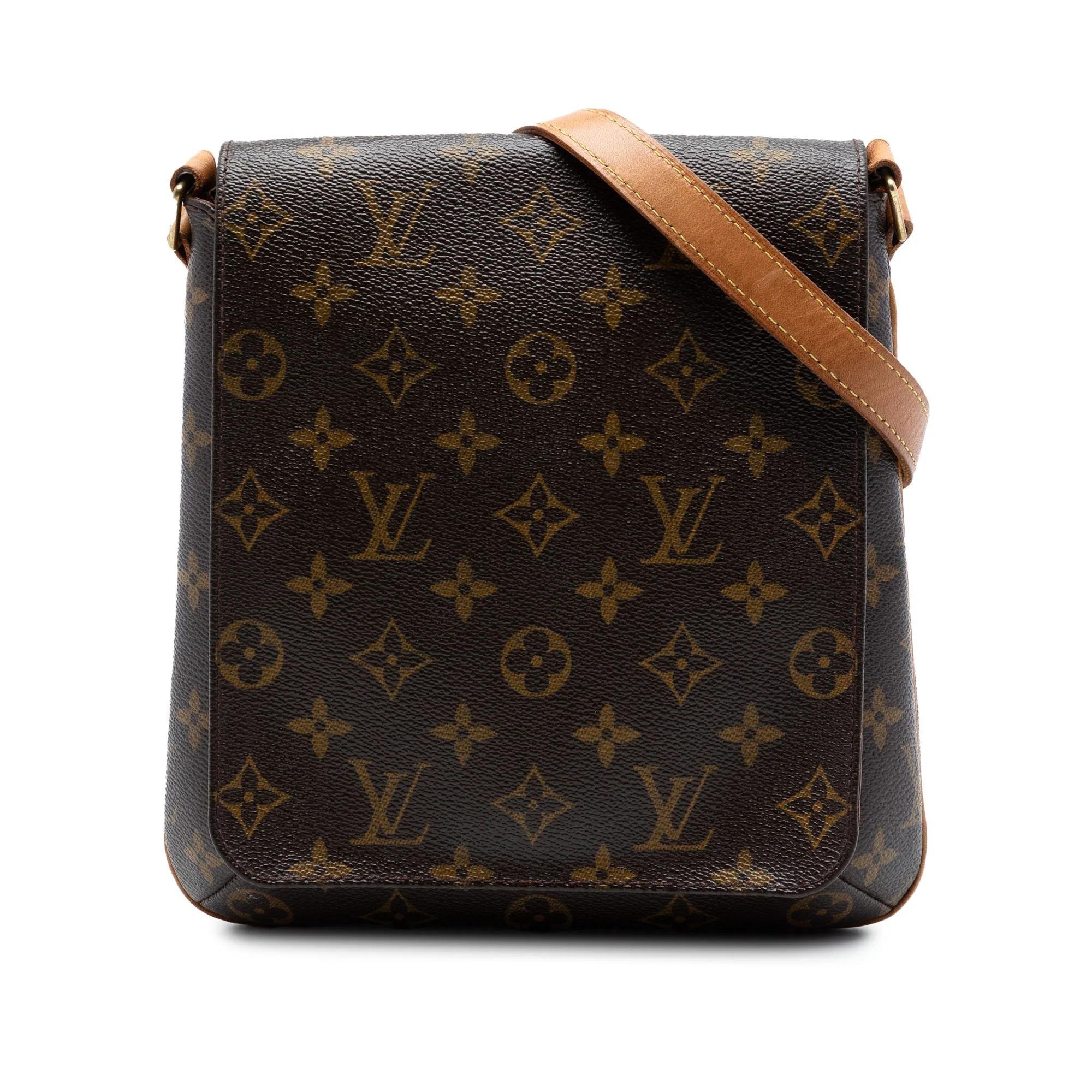 Musette cloth handbag
