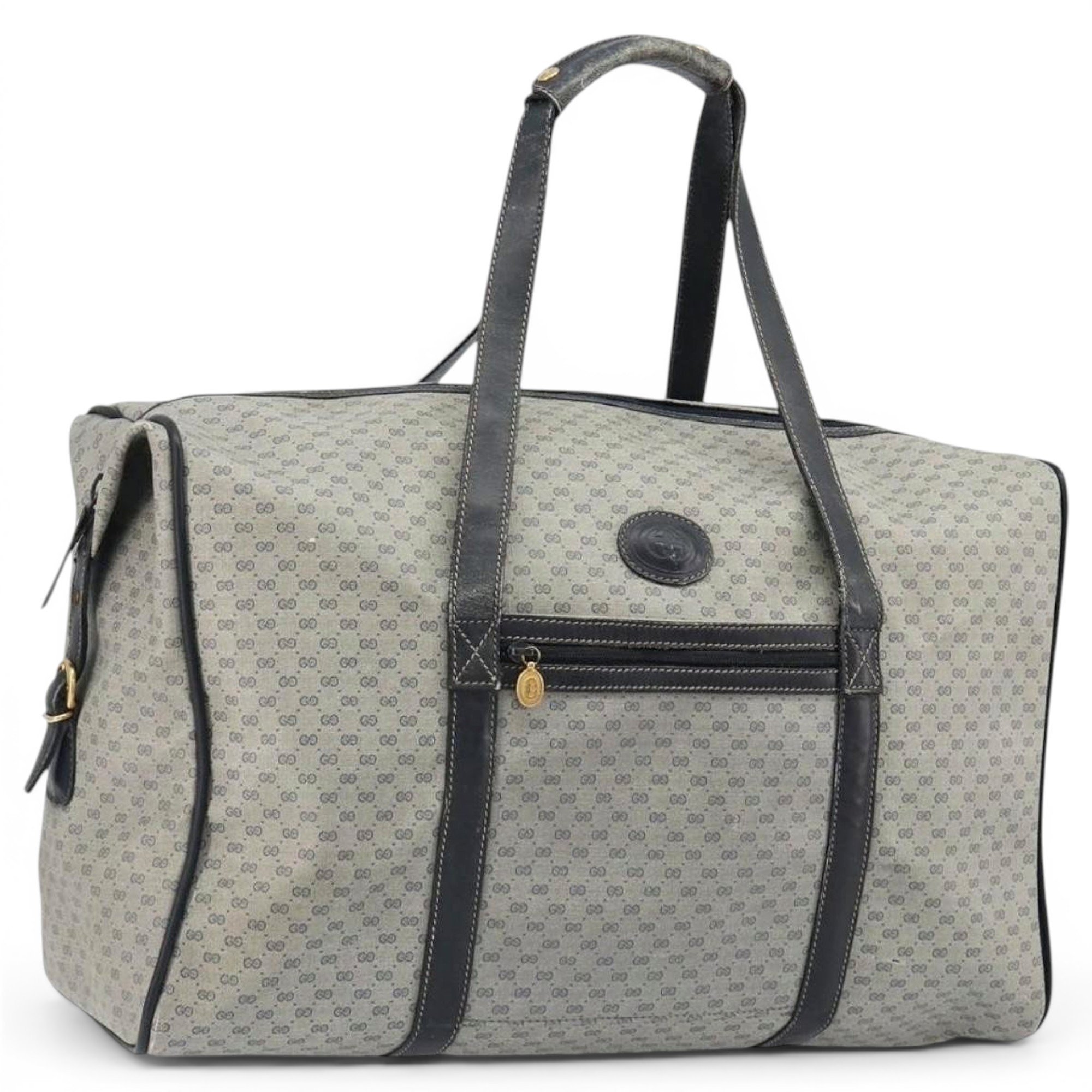 Boston leather bowling bag