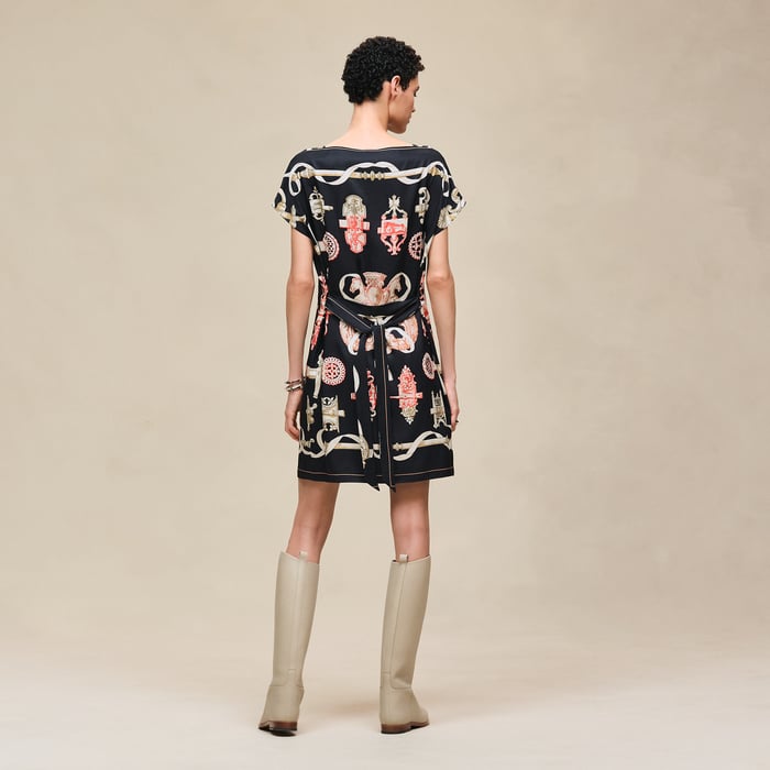 Noir "Ferronnerie Remix" Tunic