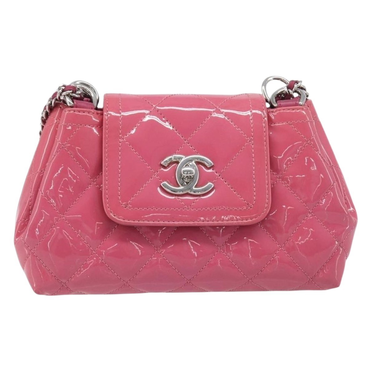 Mademoiselle patent leather handbag