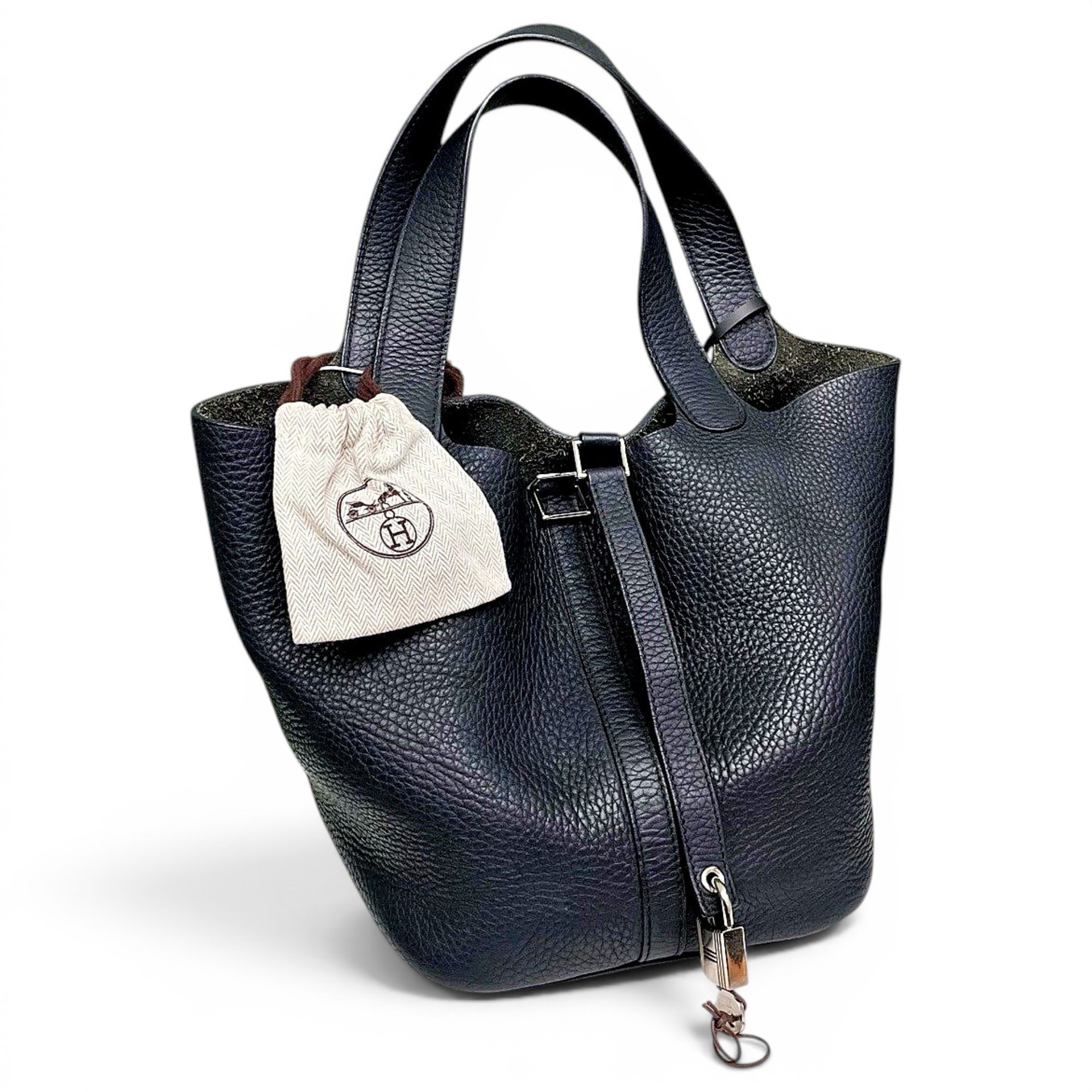 Picotin leather handbag