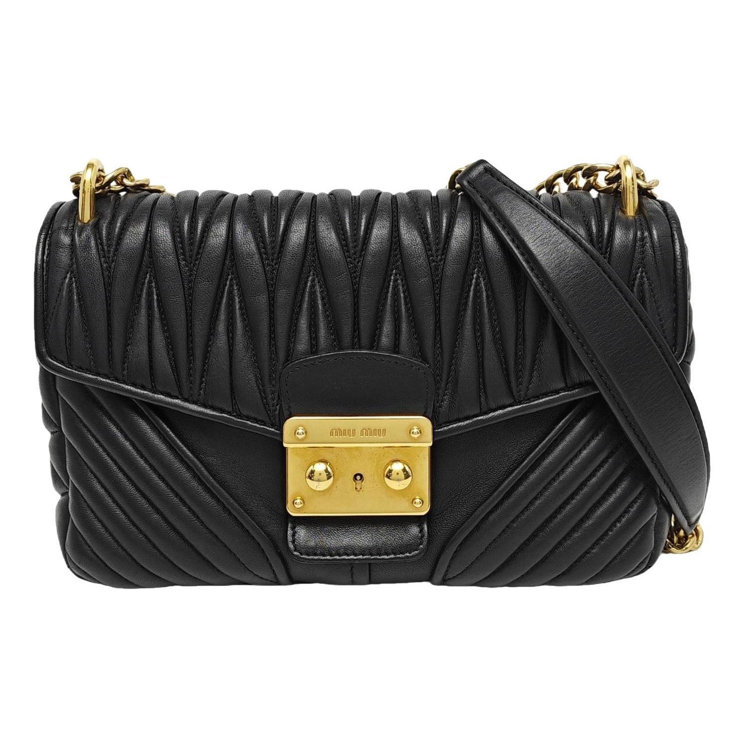 Miu Confidential leather handbag
