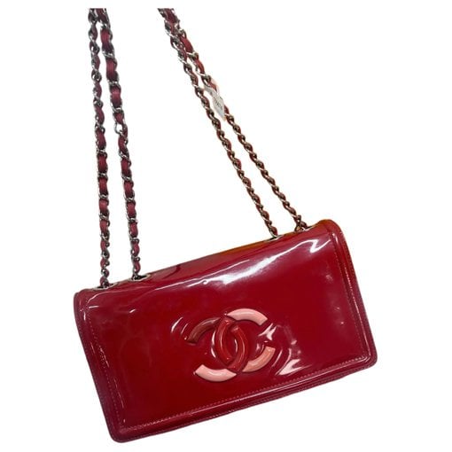 Patent leather handbag