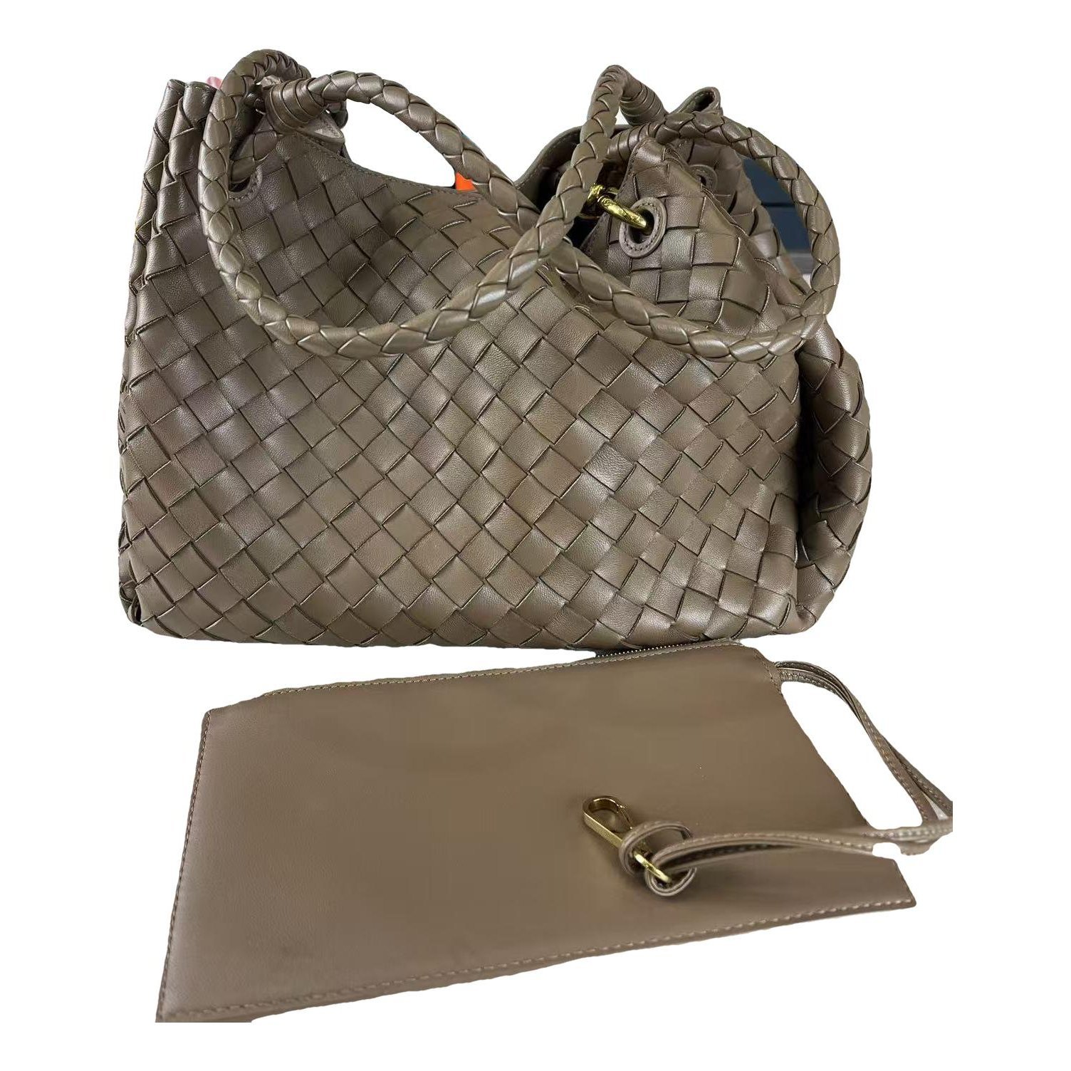 Parachute leather handbag