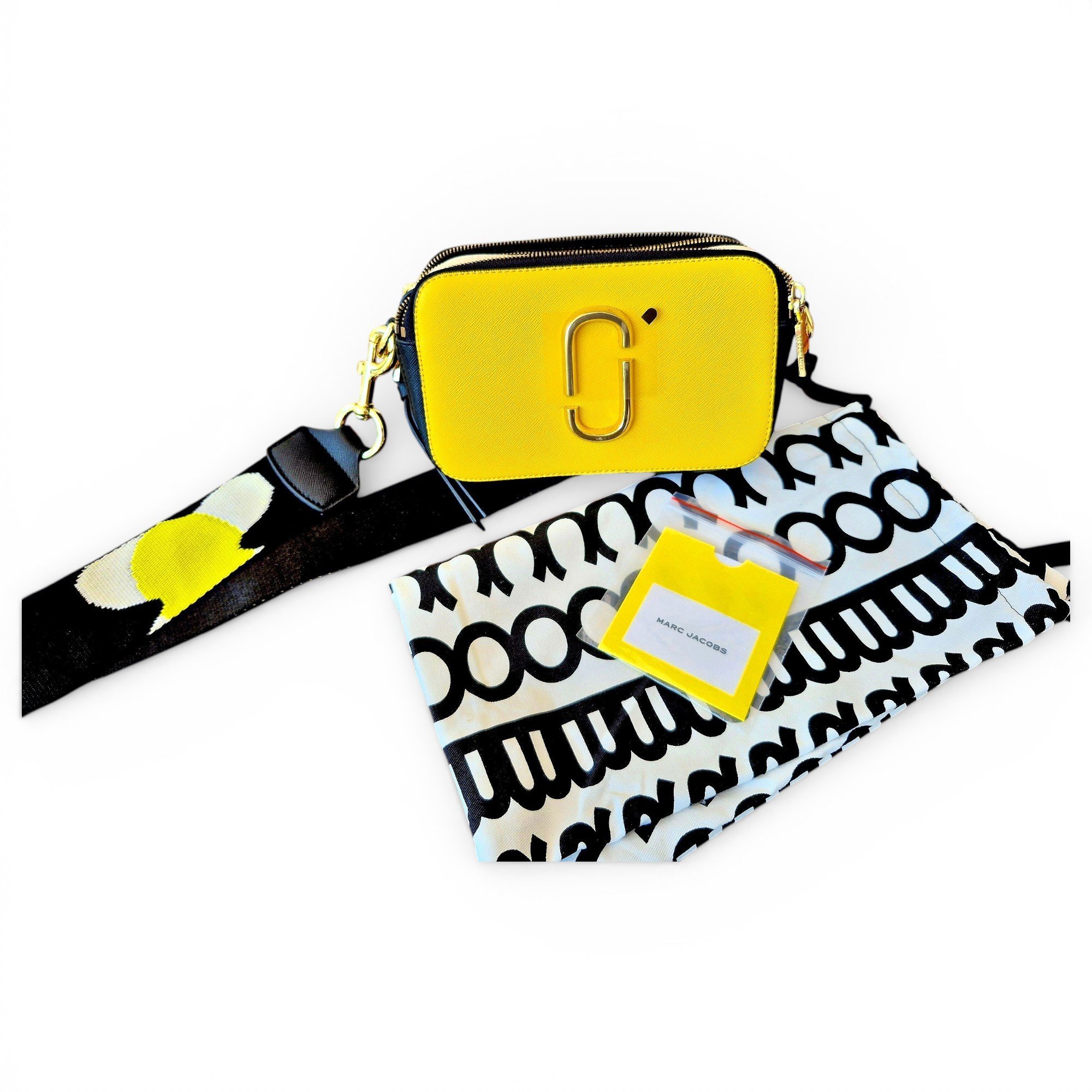 Snapshot leather clutch bag