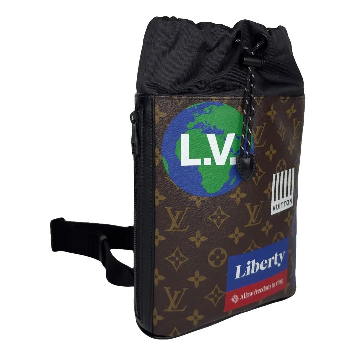 Vinyl crossbody bag