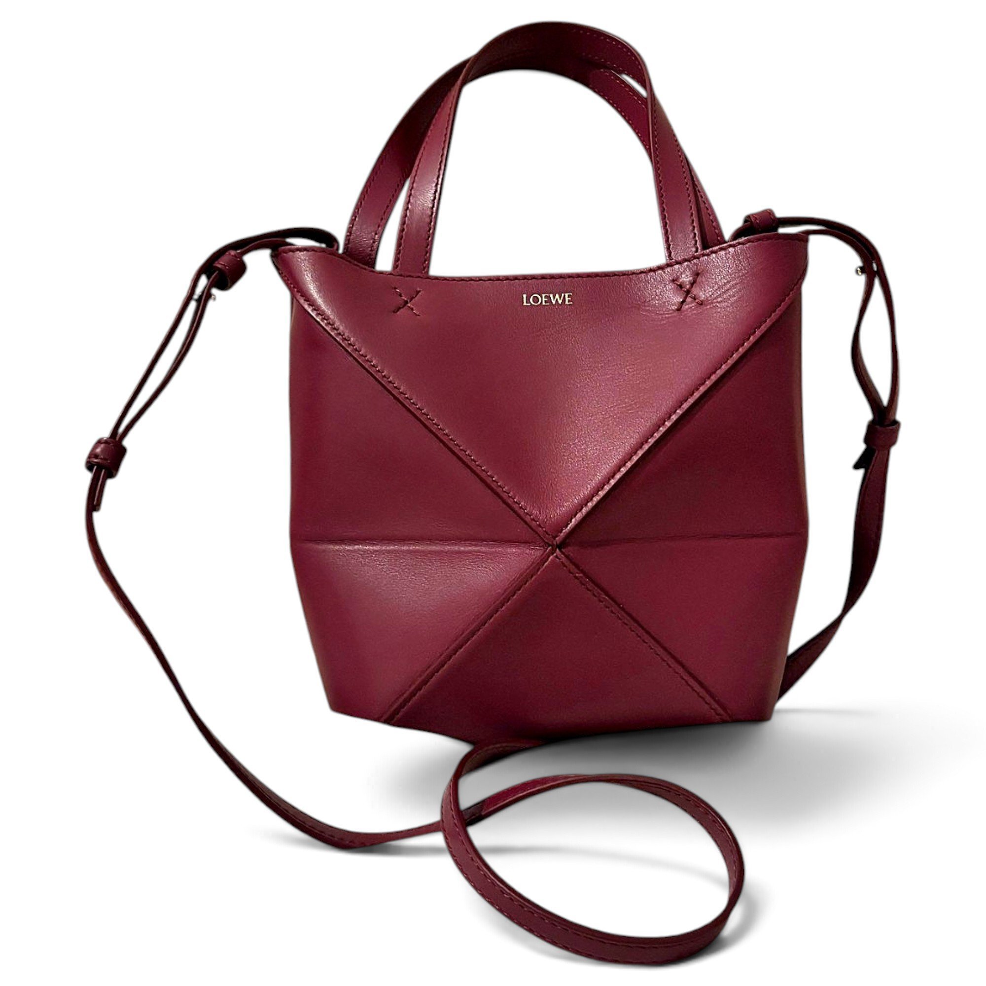 Puzzle Fold leather handbag