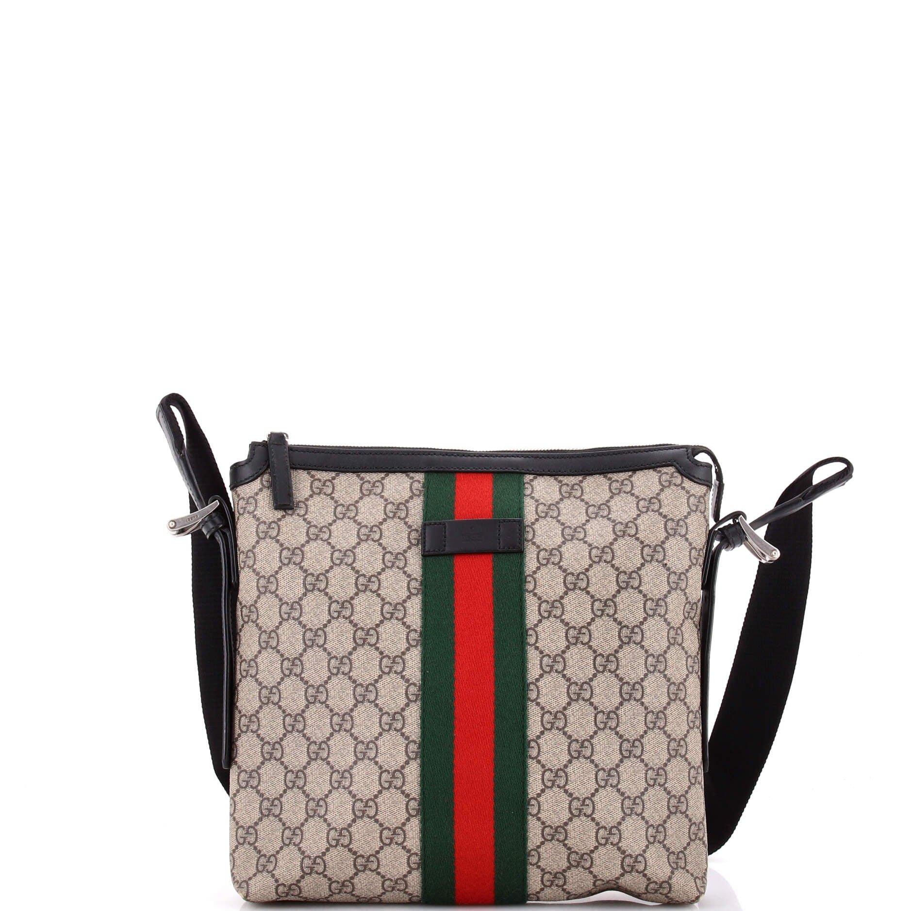 Web Messenger Bag GG Coated Canvas Medium