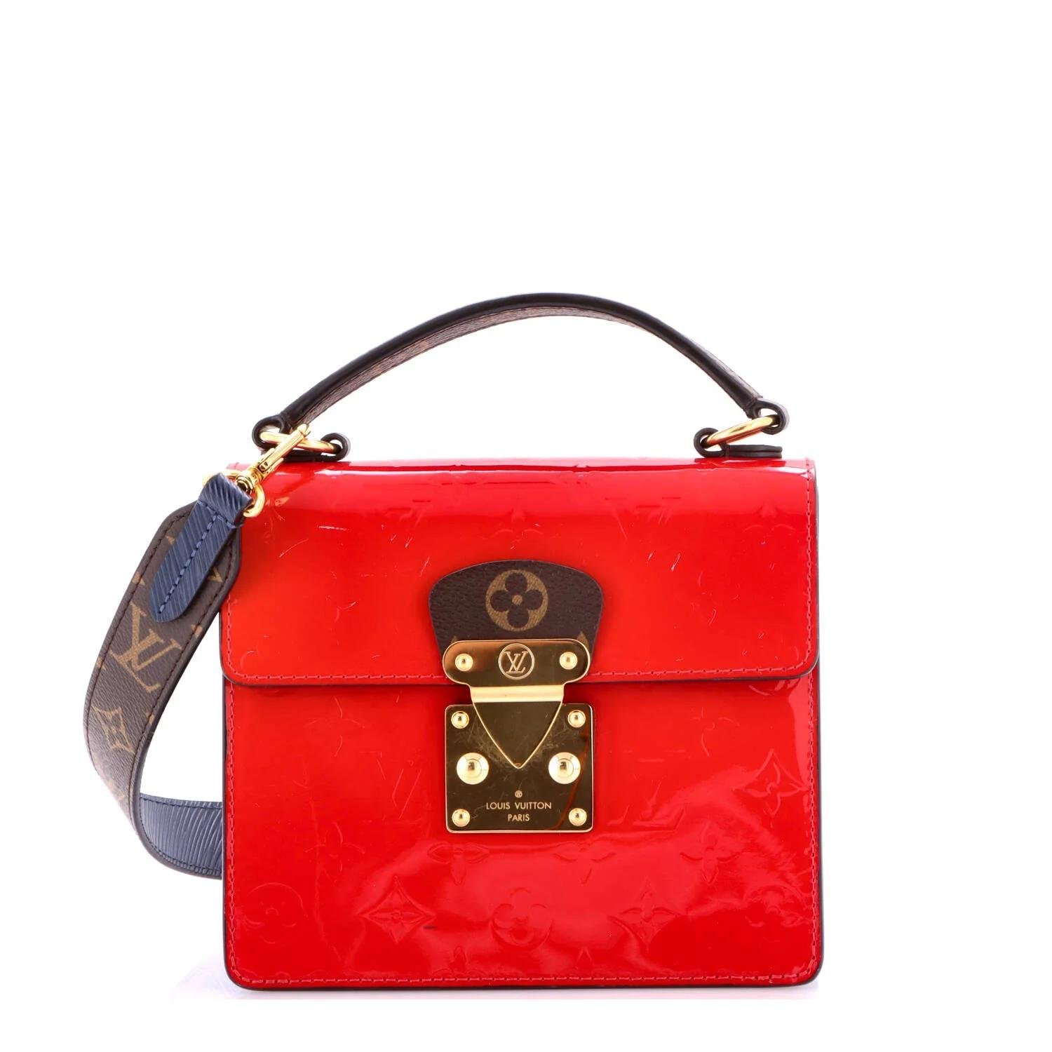 Patent leather handbag