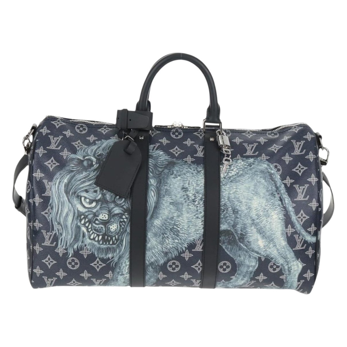 Keepall leather travel bag