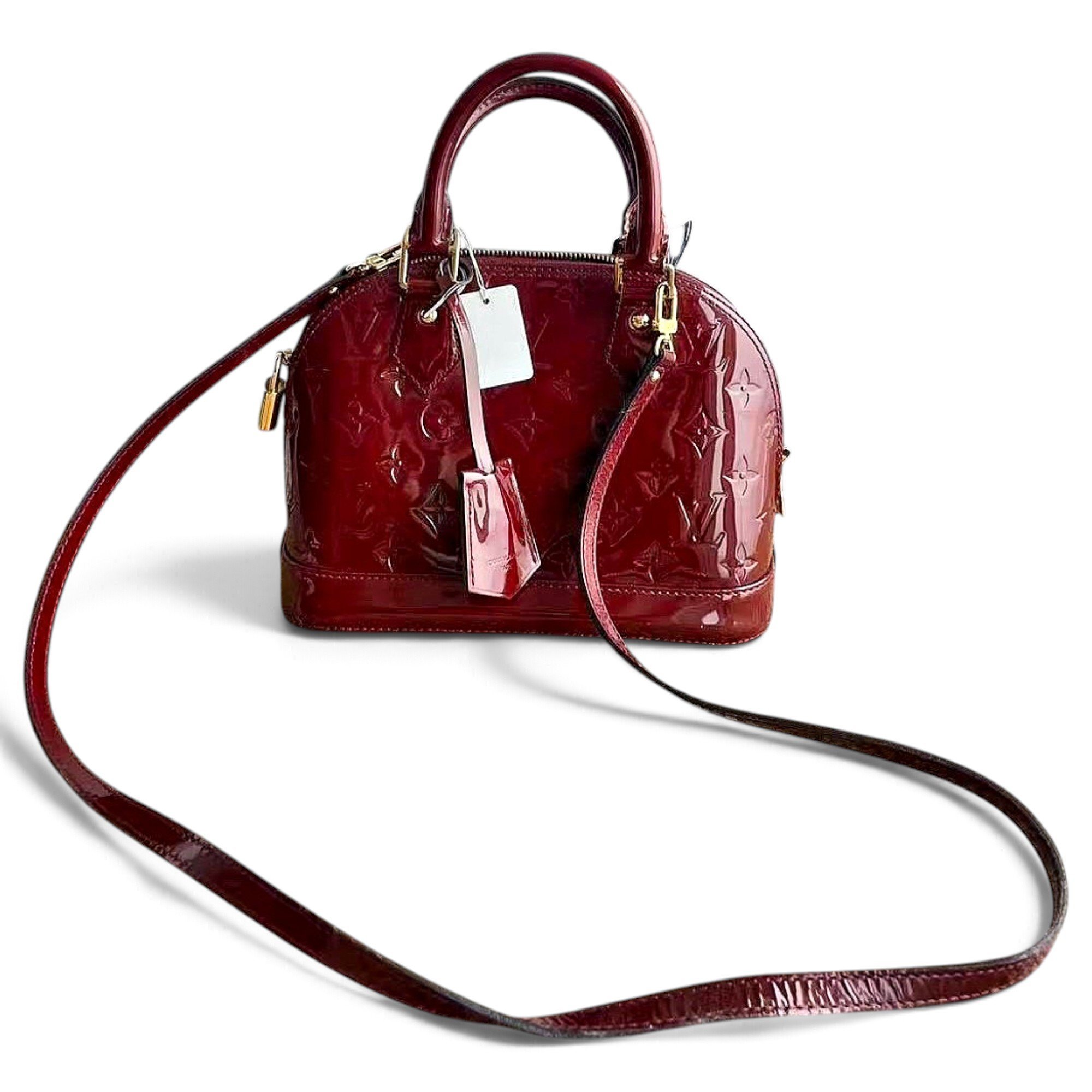 Alma BB patent leather handbag