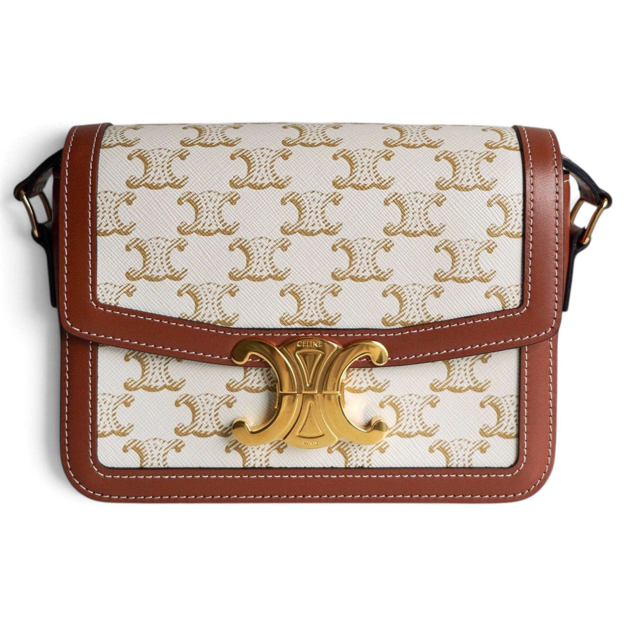 Triomphe leather handbag