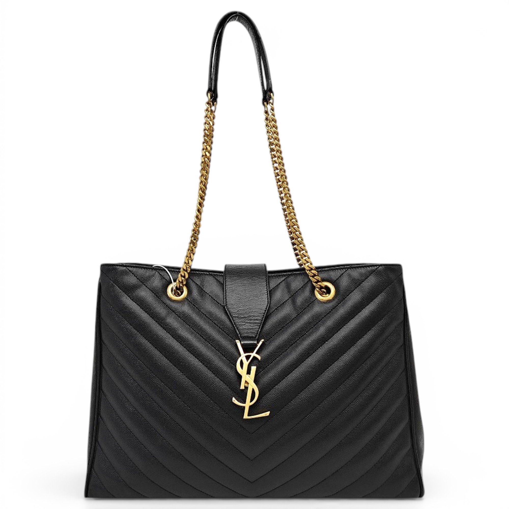 Shopping monogramme leather handbag