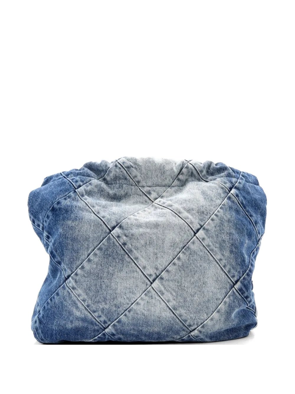 22 Chain Quilted Denim Small hobo bag