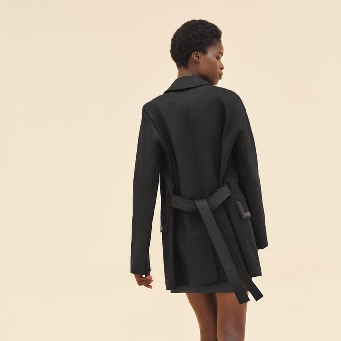 Noir Short Zipped Coat