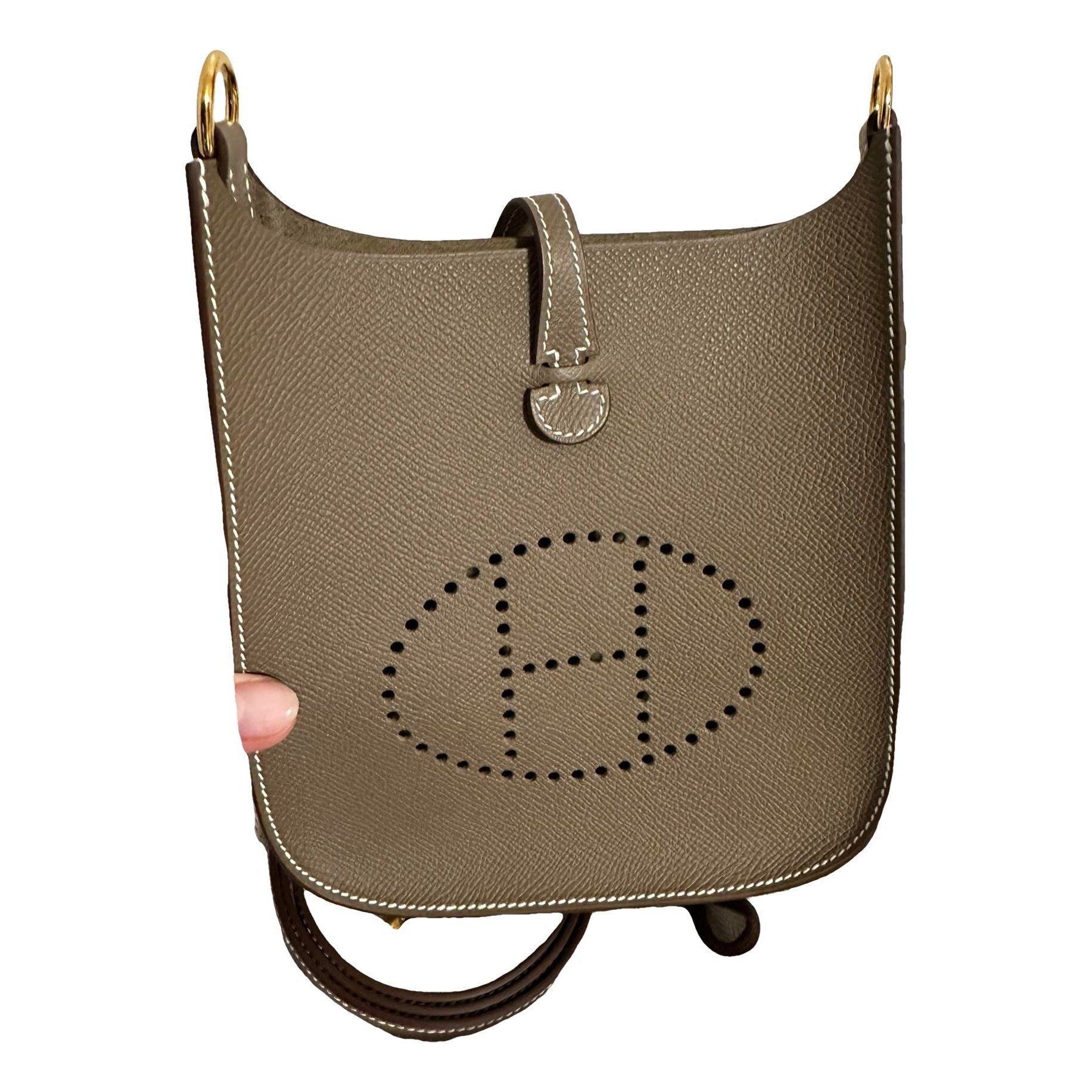 Mini Evelyne leather handbag