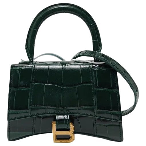 Hourglass leather mini bag