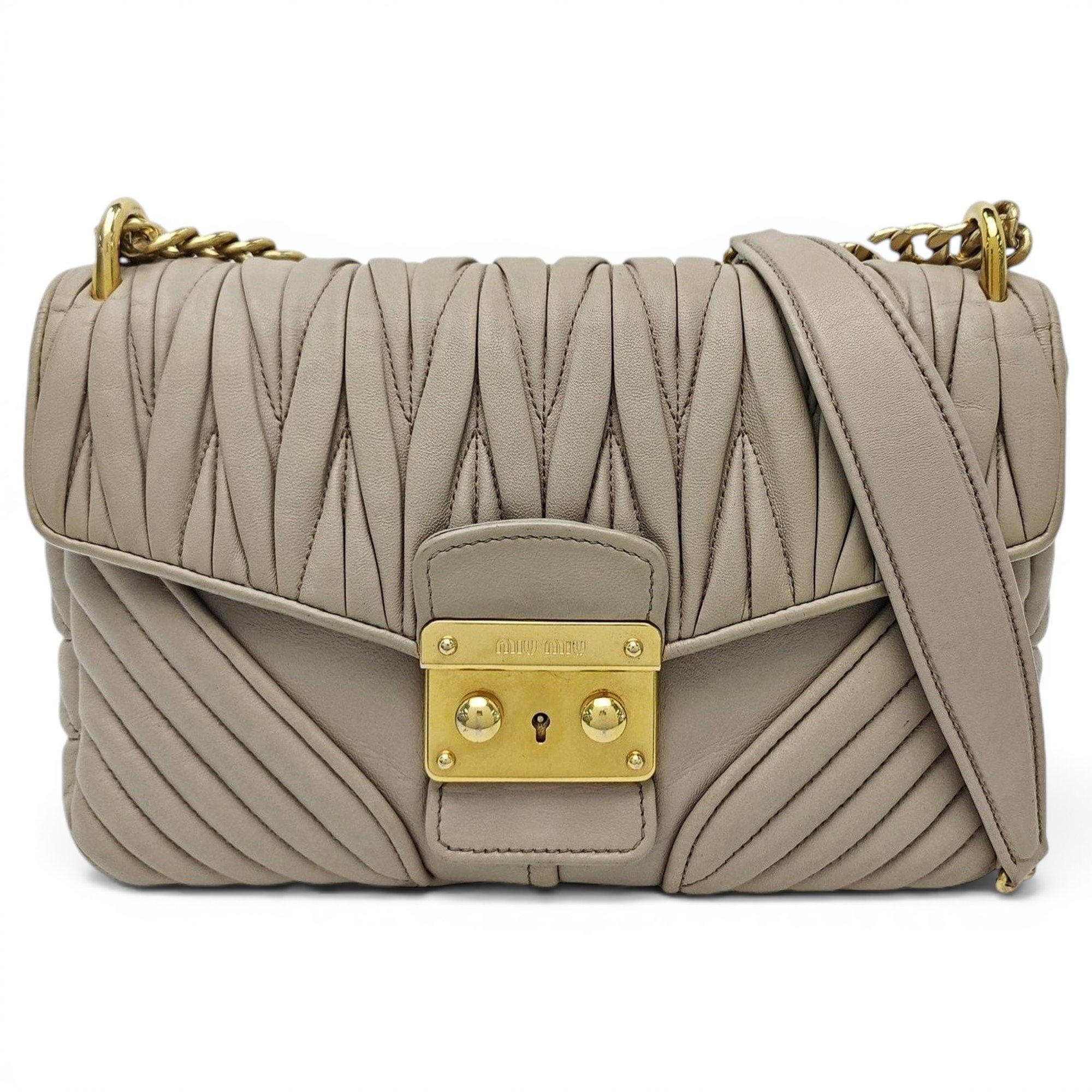 Miu Confidential leather handbag