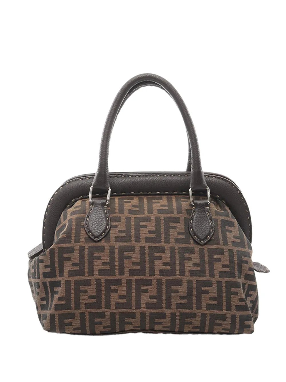 Fendi 2000-2010 Zucca Canvas Frame handbag