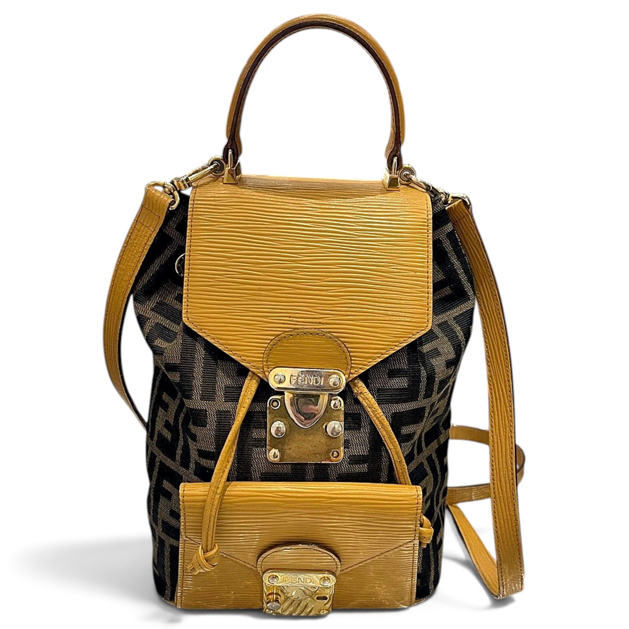 Leather backpack