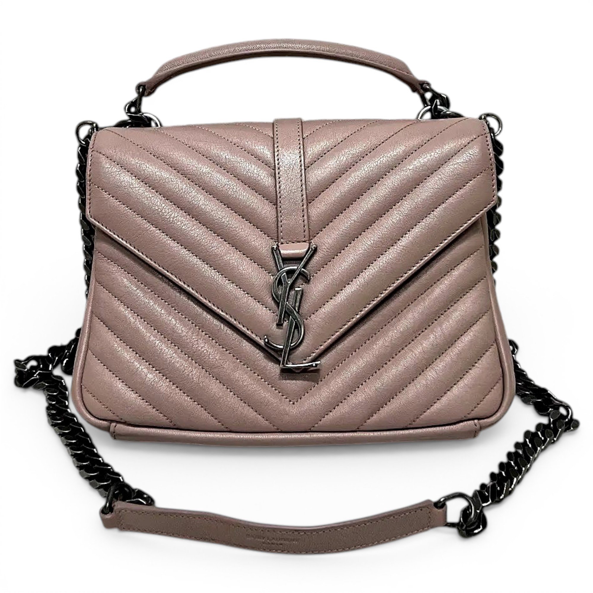 Collége monogramme leather handbag