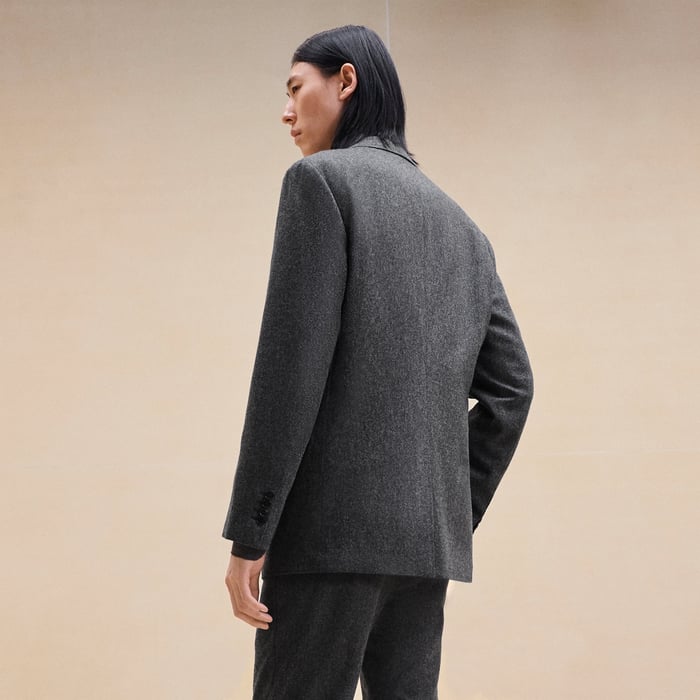 Charbon Stadium Relax Jacket With Mesh Pockets