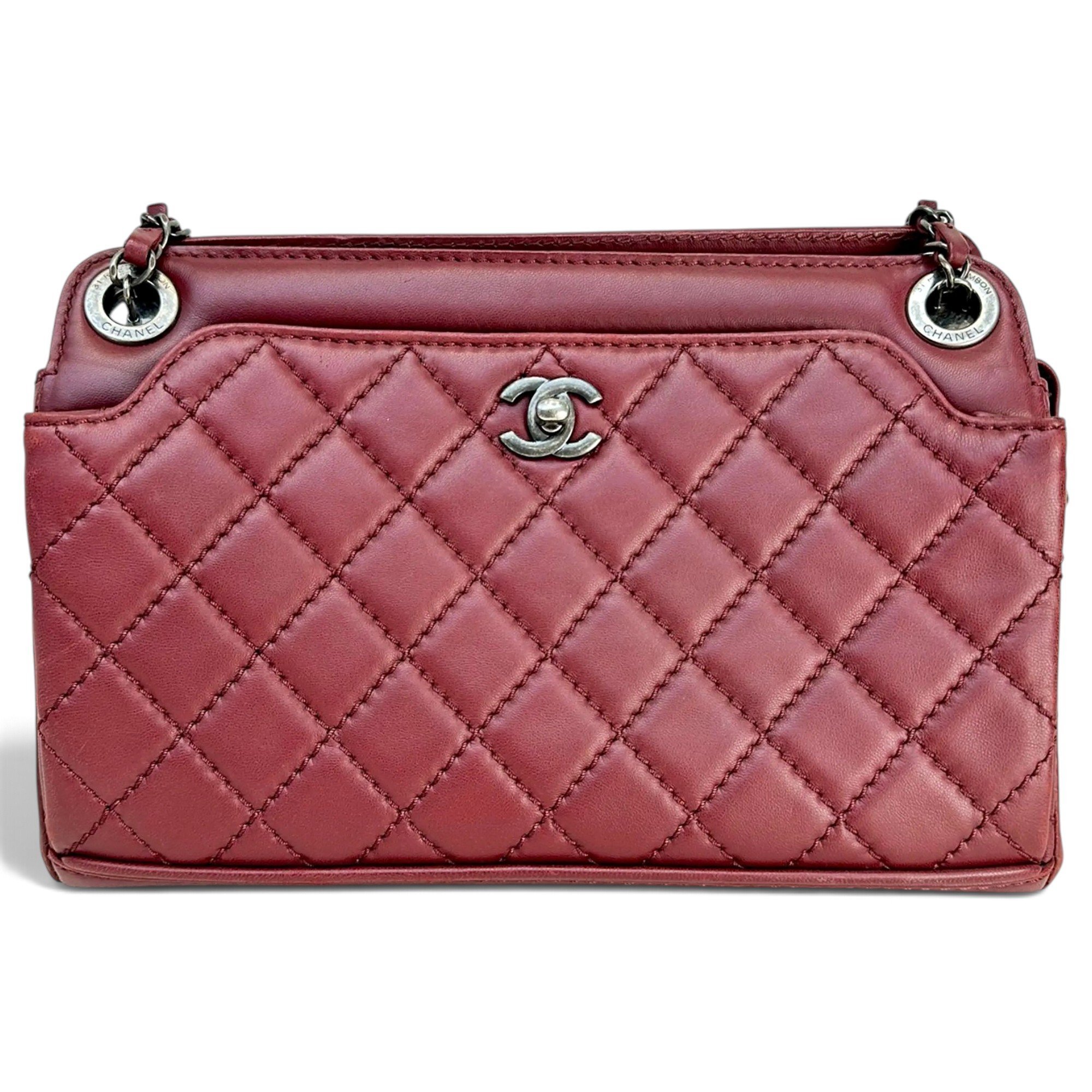 Trendy CC Flap leather handbag
