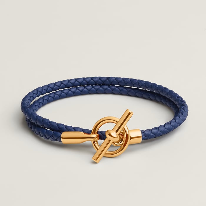 Bleu Saphir Glenan Double Tour Bracelet