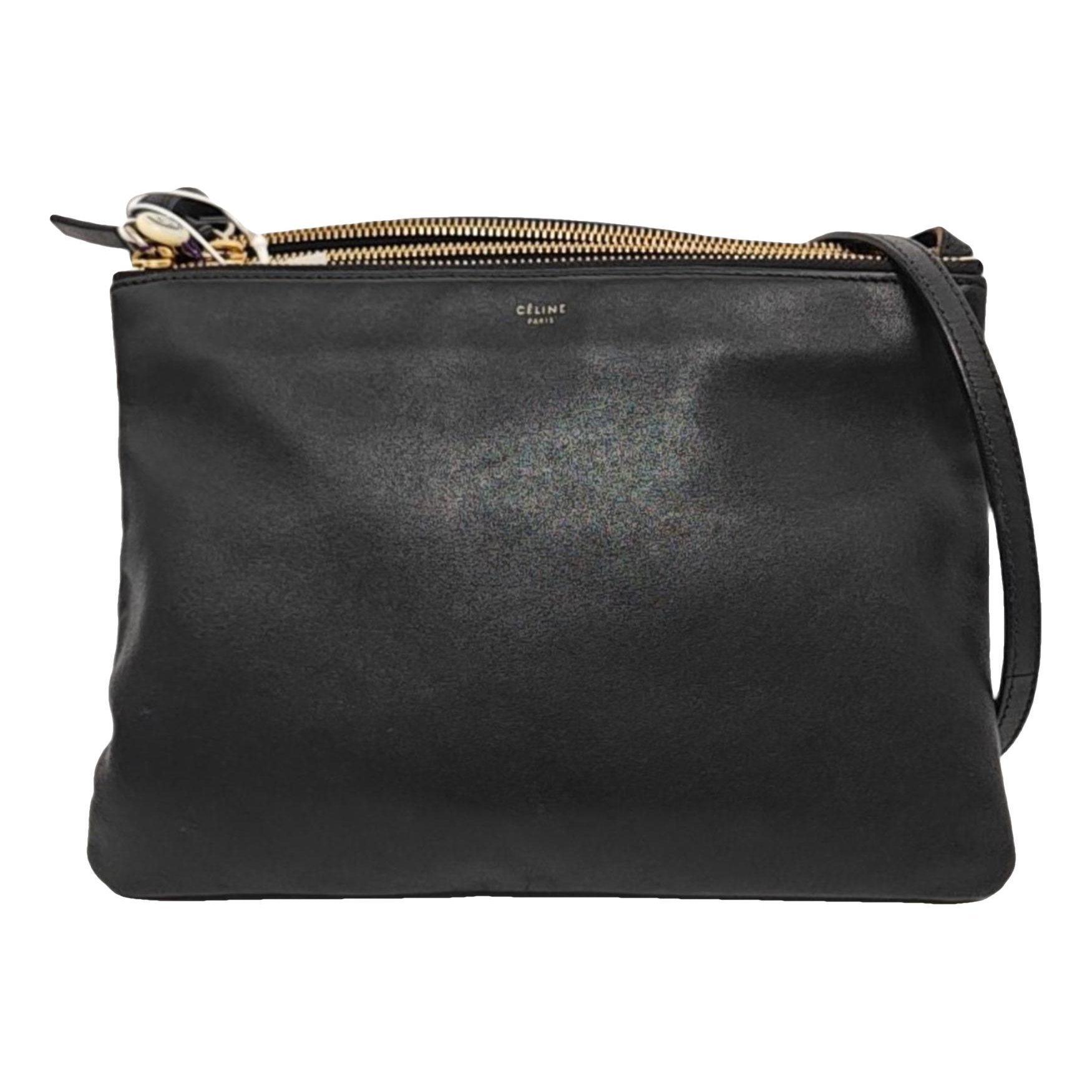 Trio leather crossbody bag