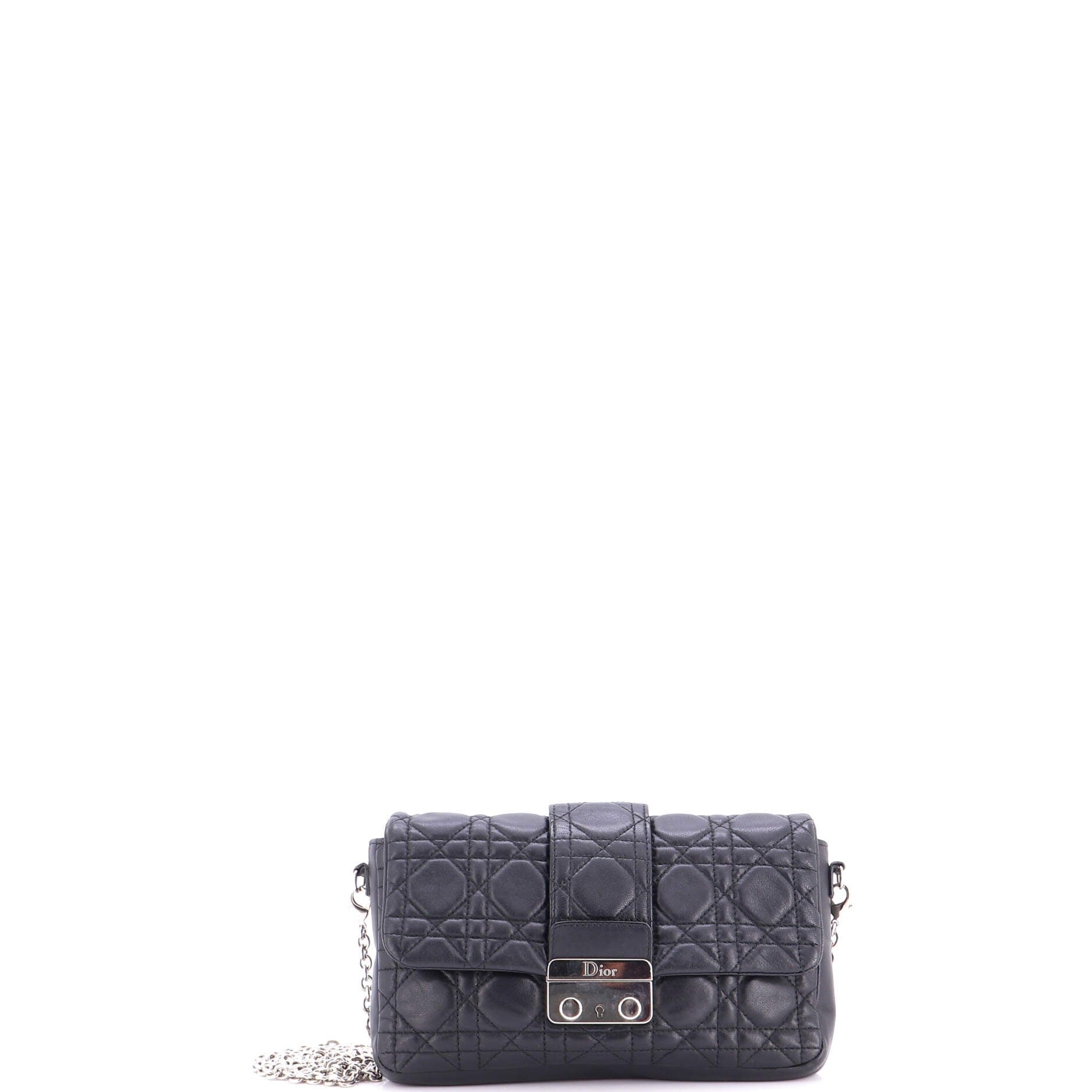 New Lock Pouch Cannage Quilt Lambskin Mini