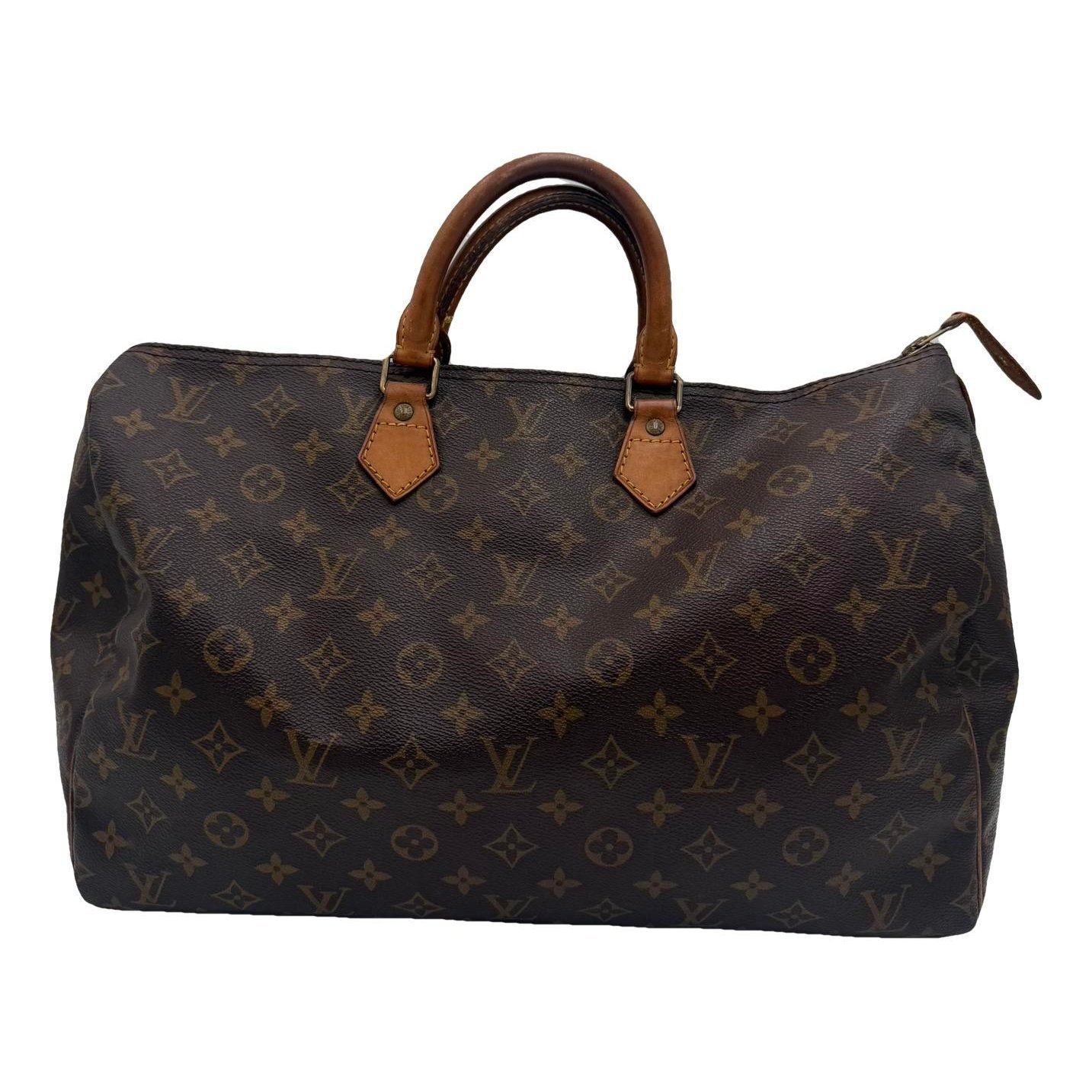 Speedy leather handbag