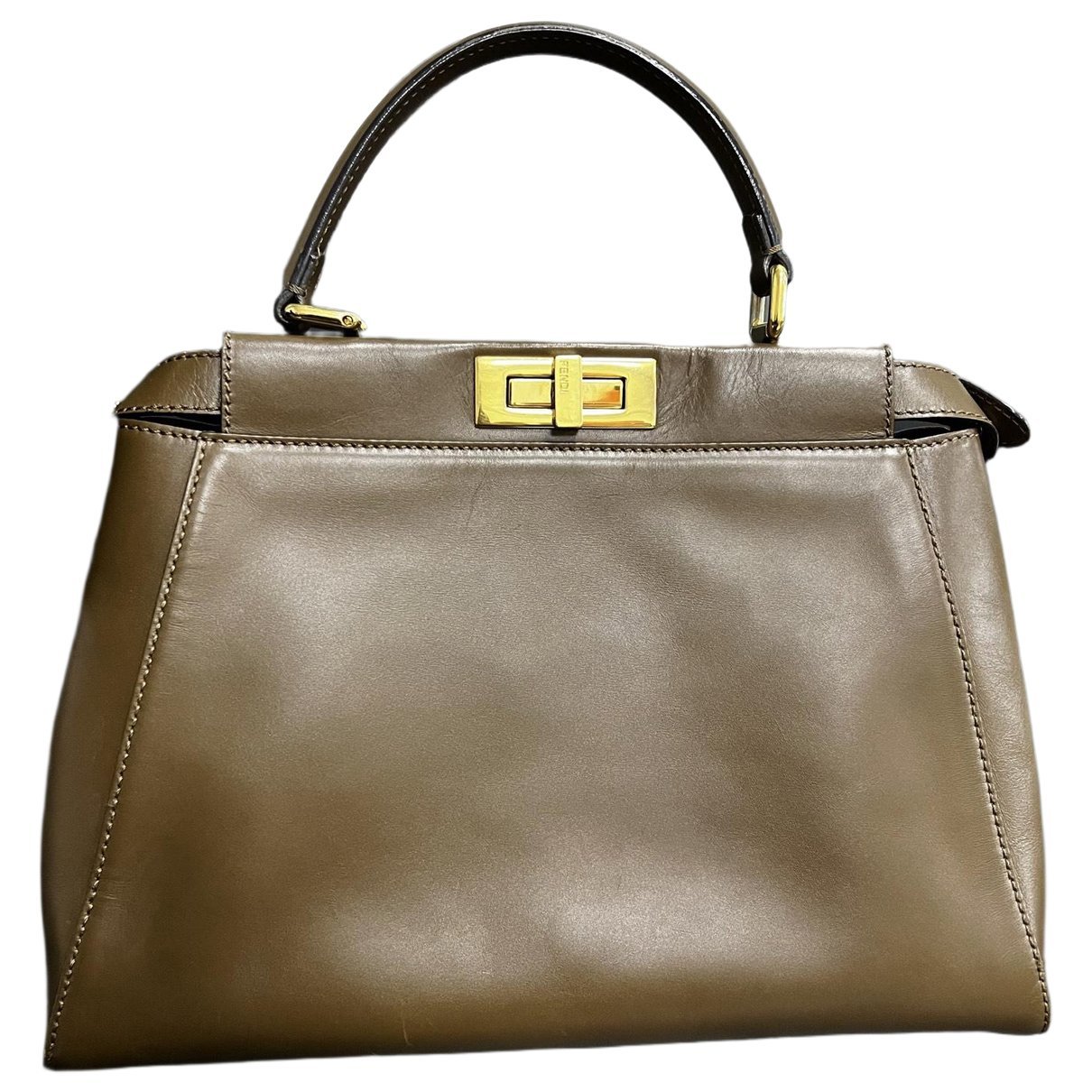 Peekaboo leather handbag